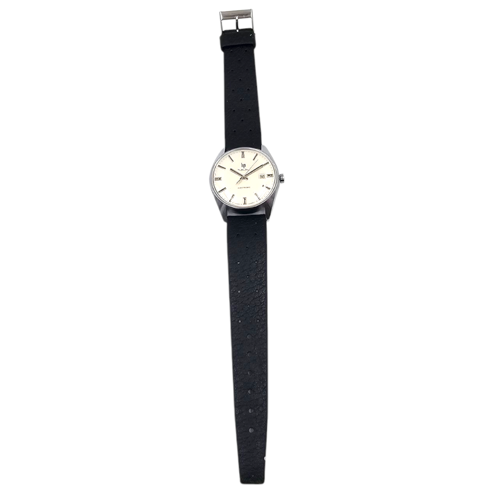 LIP MONTRE ELECTRONIC (332554) BRACELET CAOUTCHOUC NOIR CIRCA 1965-1970