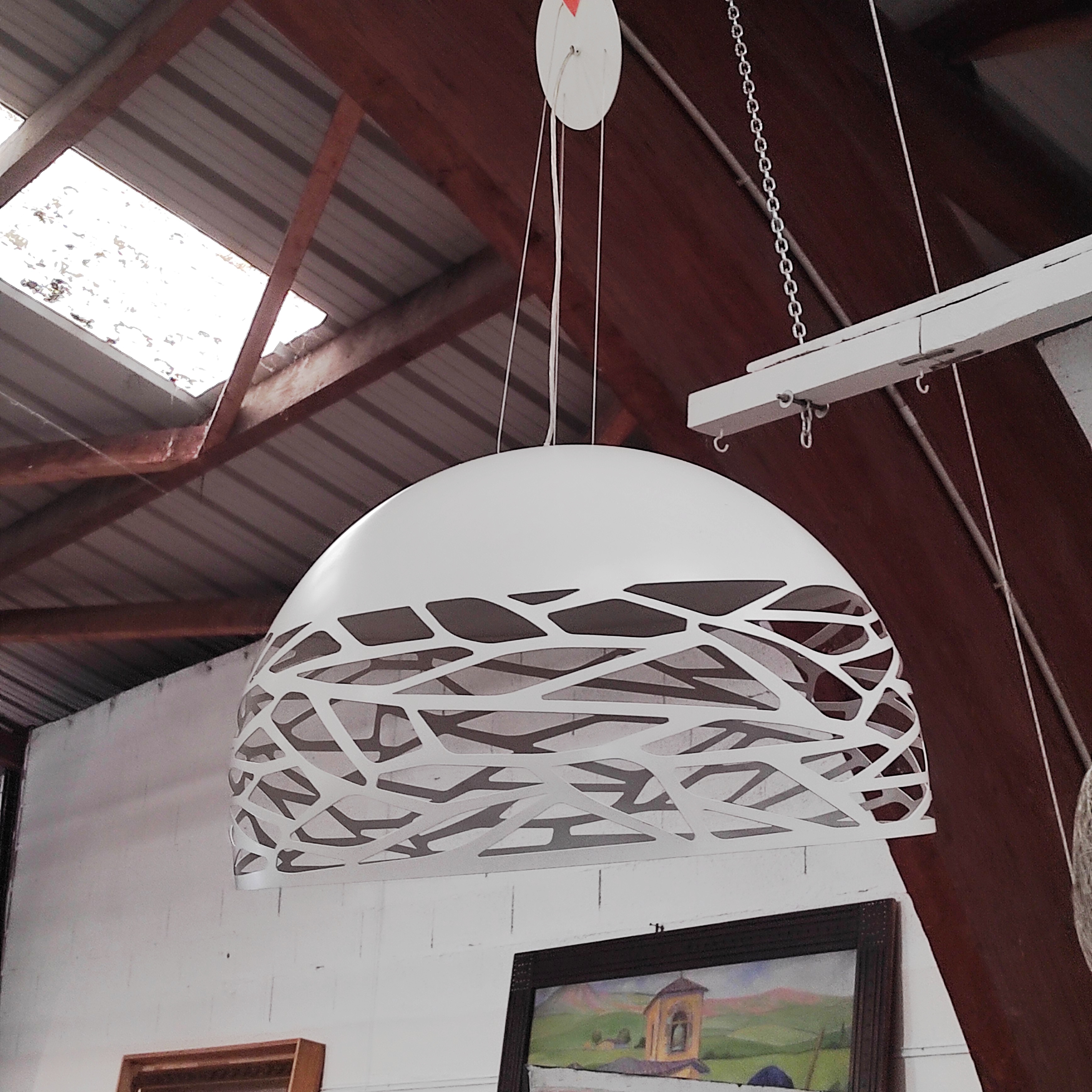 SUSPENSION LODES KELLY DOME BLANCHE 81 CM 