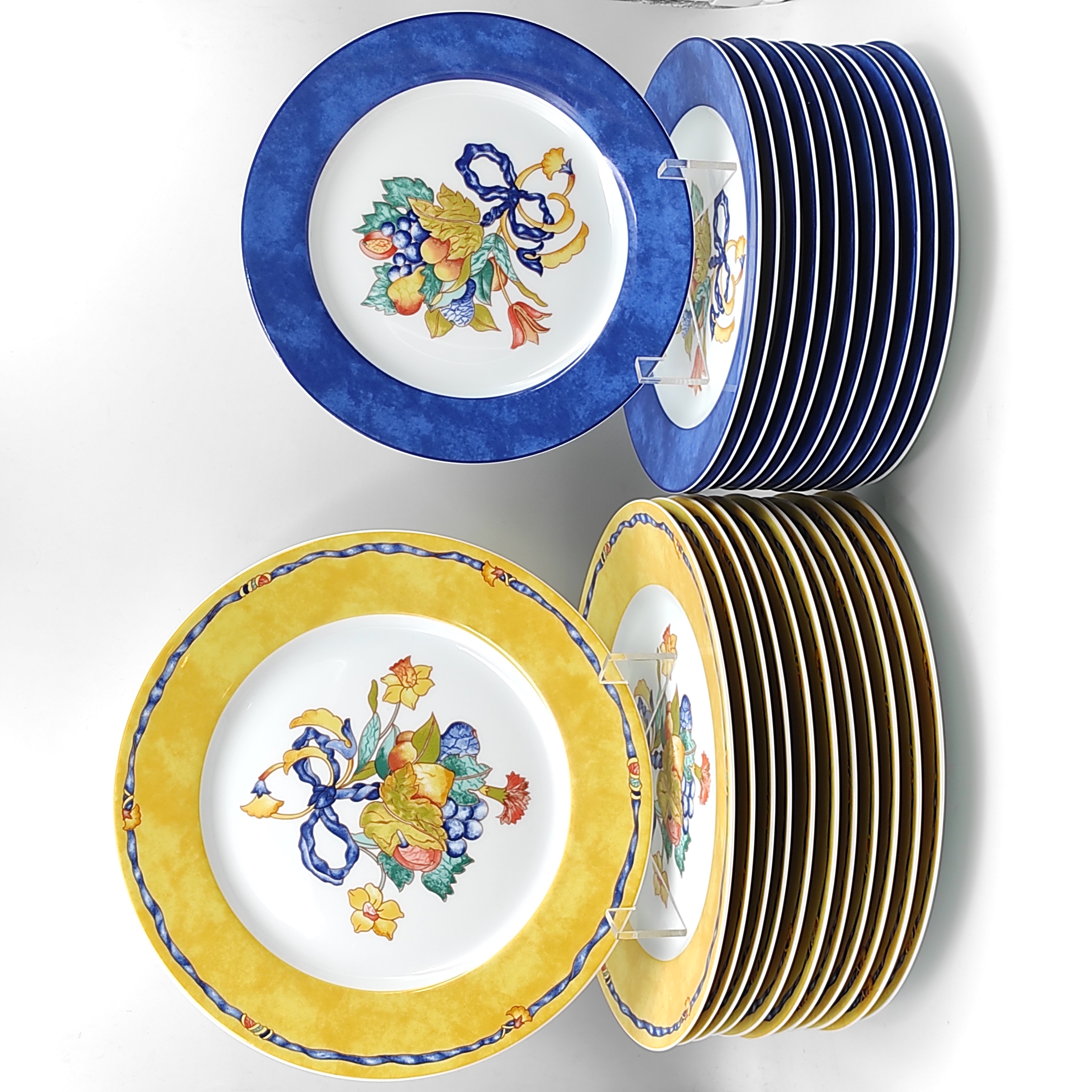 LIMOGES BERNARDAUD BORGHES 12 ASSIETTES 26 CM + 12 ASSIETTES 21 CM