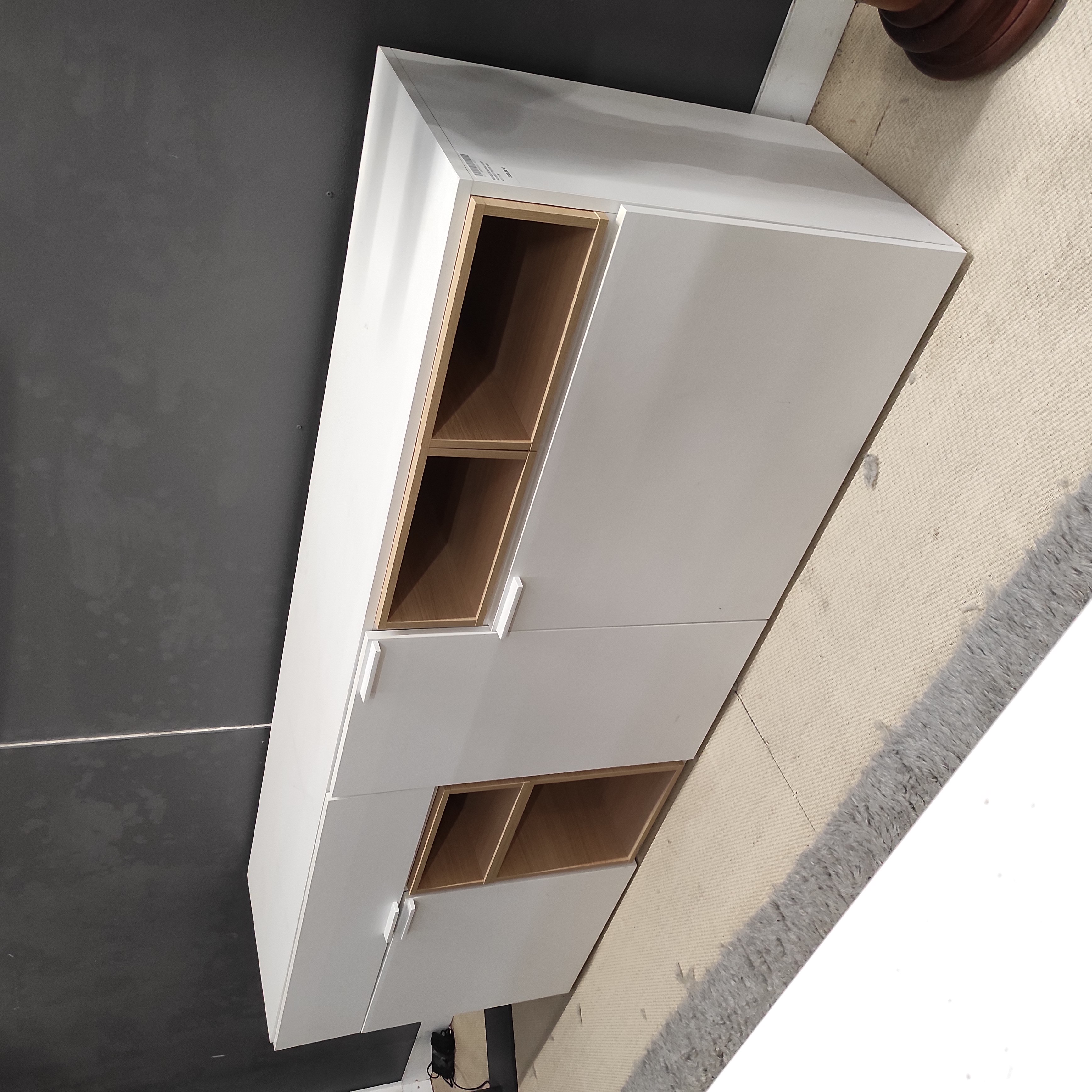 MEUBLE DE BUREAU AVEC NICHES ET PORTES 189 X 42 X 71 CM