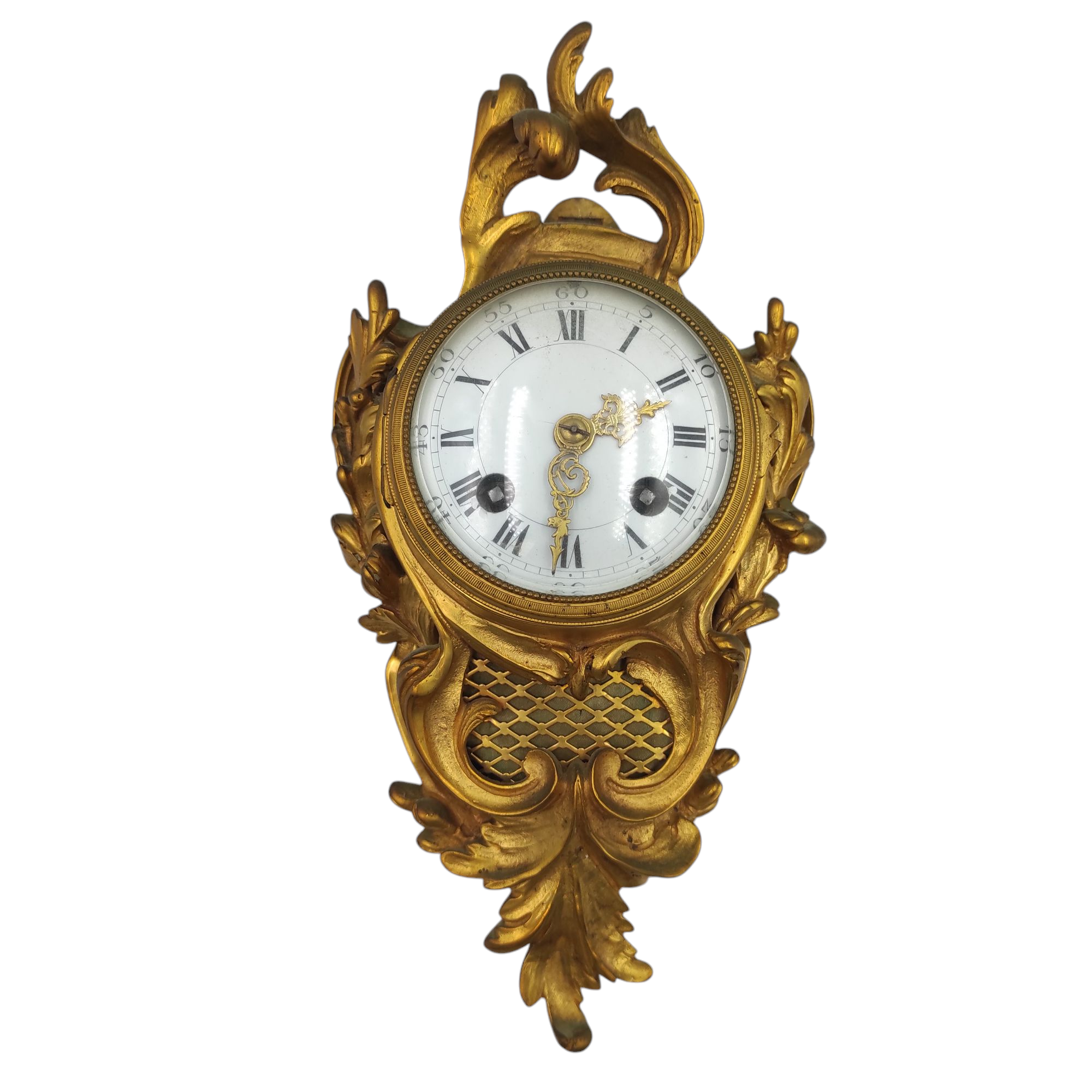 PETIT CARTEL EN BRONZE DE STYLE LOUIS XV