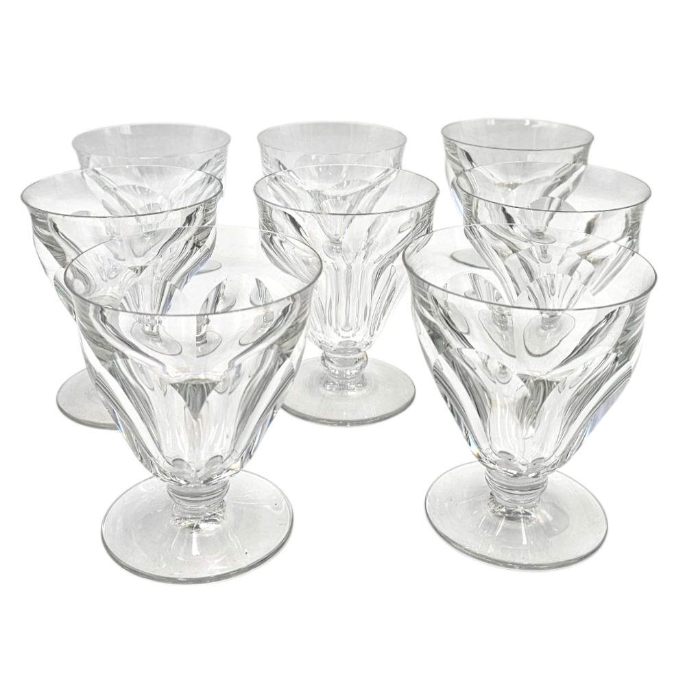 BACCARAT TALLEYRAND 8 VERRES A EAU 11 CM 1 EN L ETAT