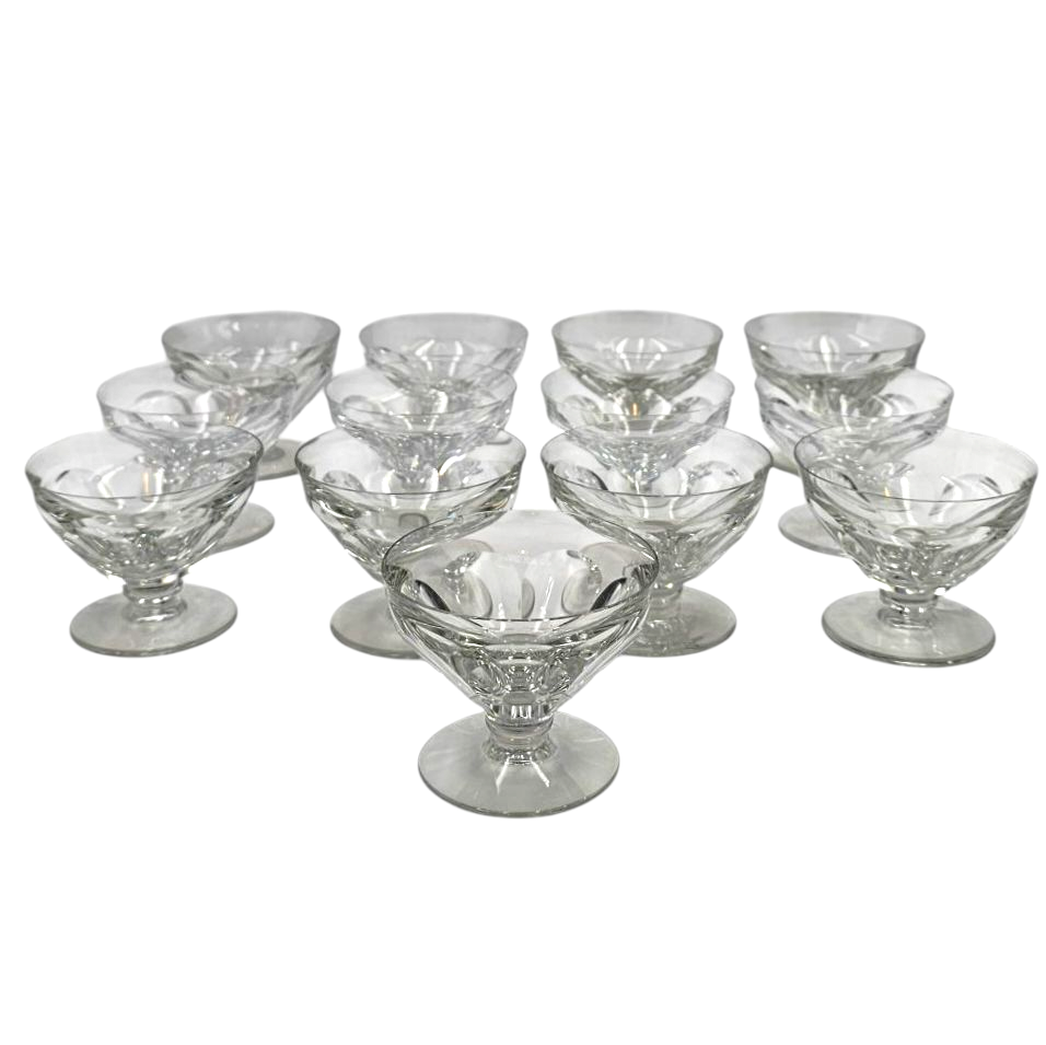 BACCARAT TALLEYRAND 13 COUPES A CHAMPAGNE 8 CM 2 EN L ETAT 