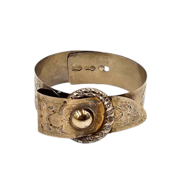 BRACELET NAPOLEON III EN ARGENT VERMEIL (SANGLIER) FERMOIR PRESSION 20.74 GR