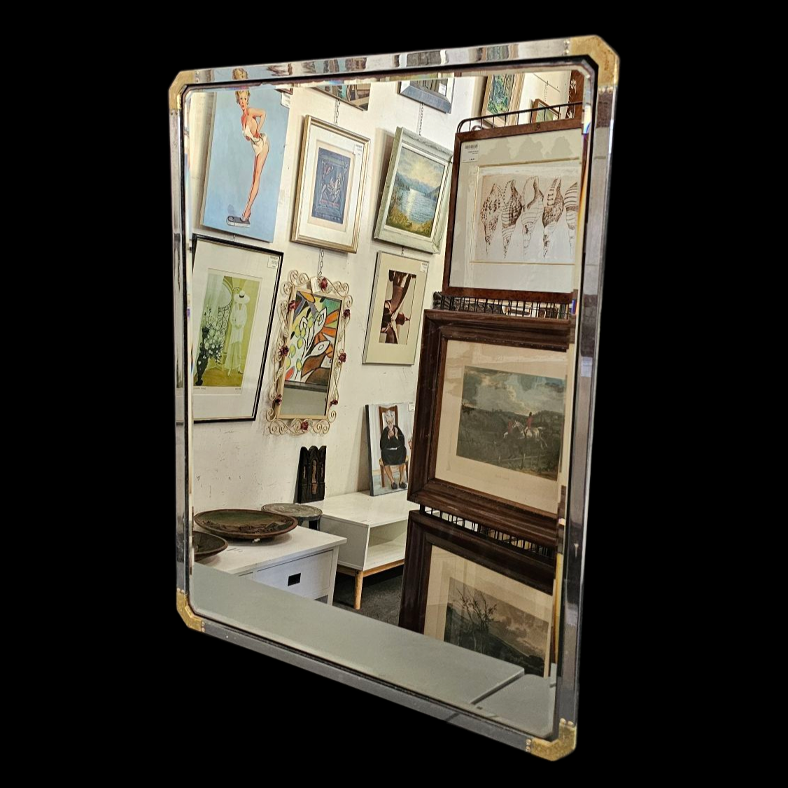 MIROIR DE GUY LEFEVRE 70 X 90 CM 