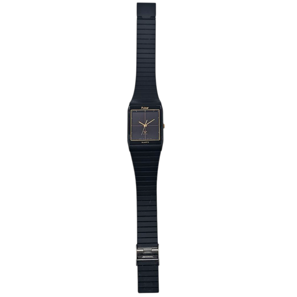 PULSAR MONTRE QUARTZ SOLAIRE CADRAN ET BRACELET NOIR (659735) 