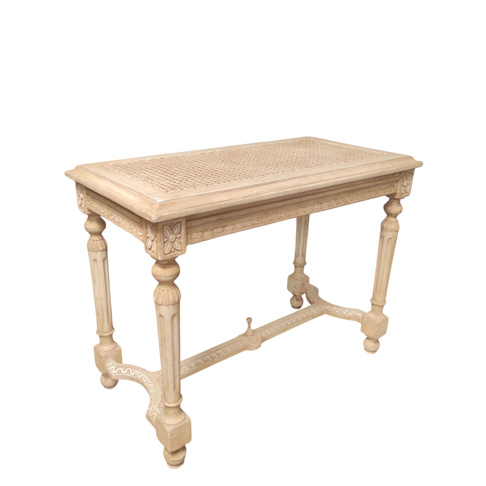 TABOURET DE STYLE LOUIS XVI CANNE 70 X53 X37 CM