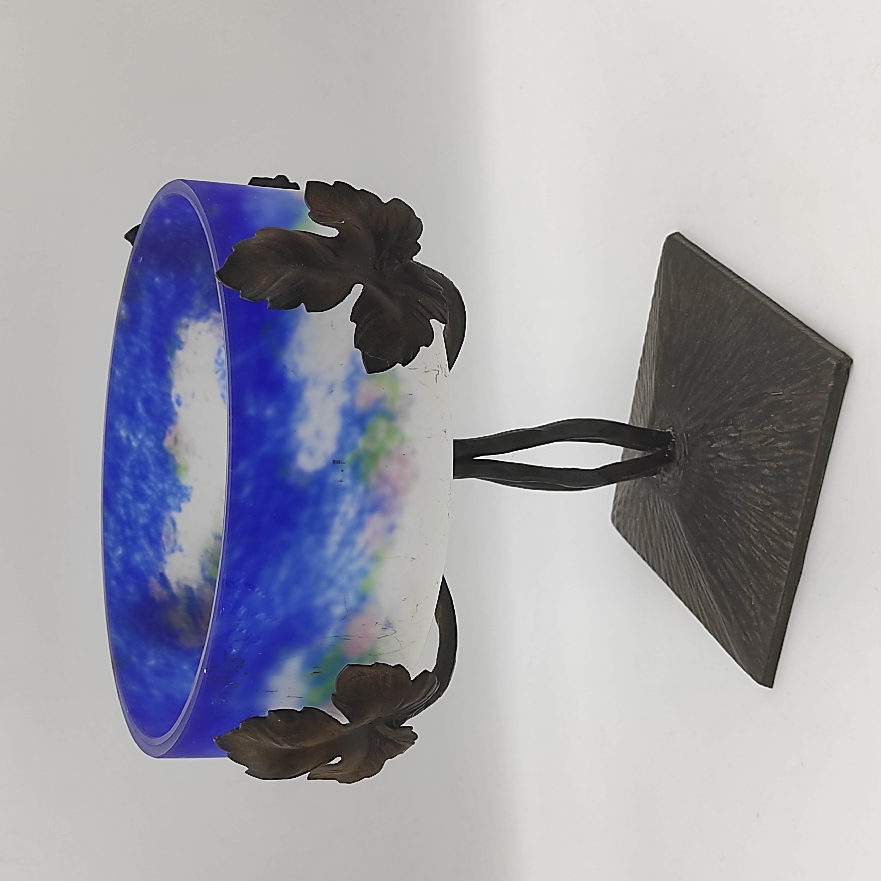 VERRERIE D ART DEGUE CENTRE DE TABLE ART DECO 