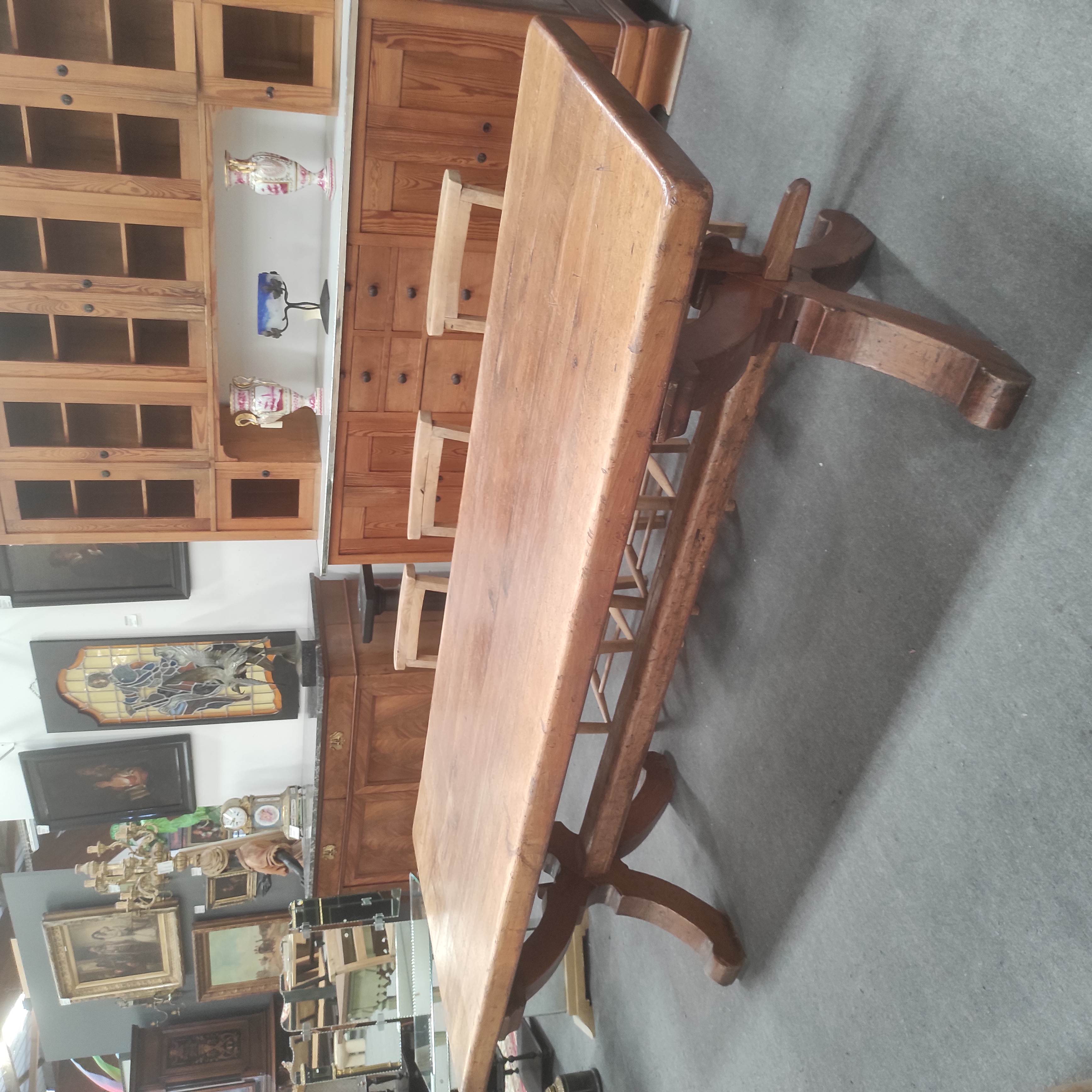TABLE DE MONASTERE ANCIENNE 245/76/86 CM 