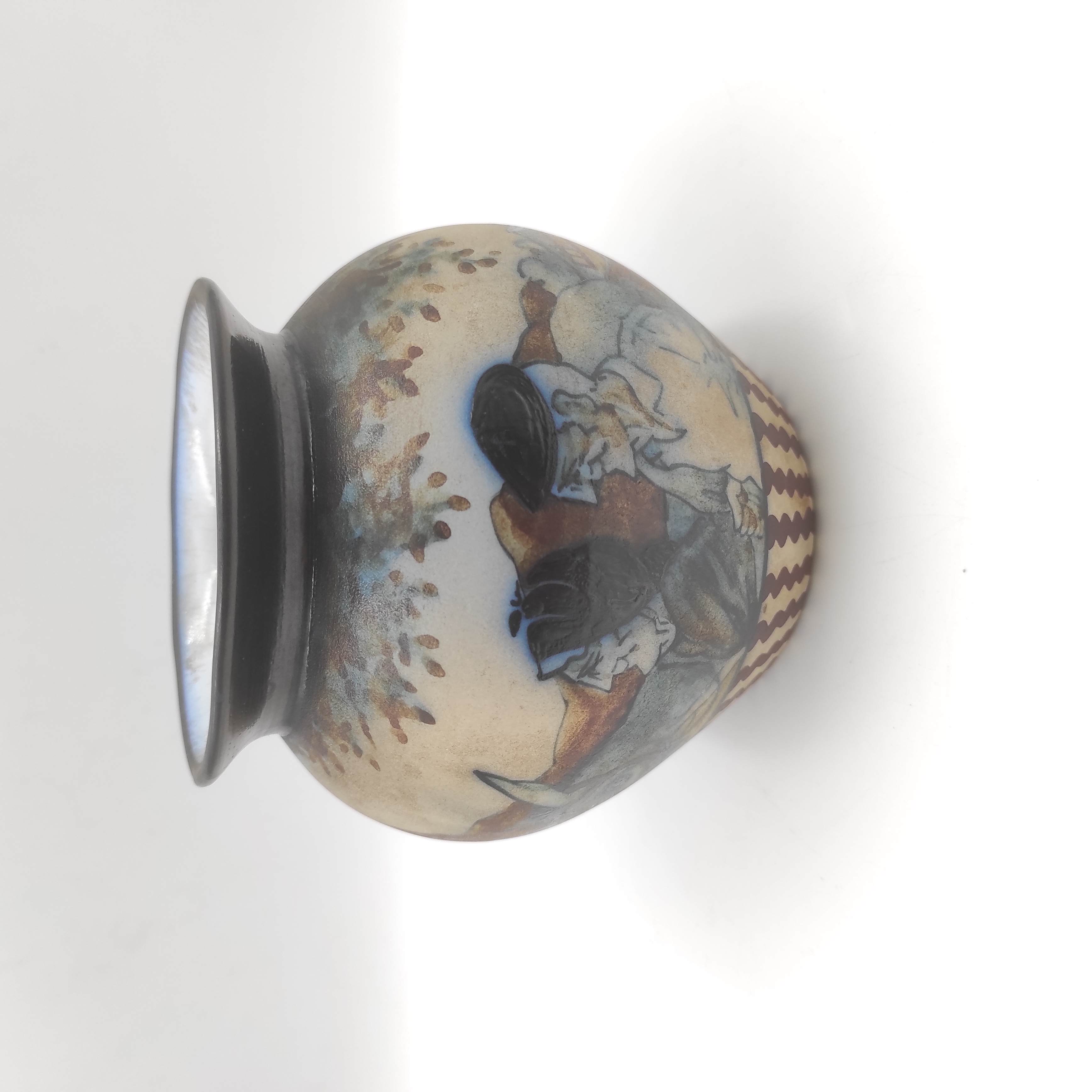 CIBOURE VASE LE COUPLE BASQUE H 12 CM 