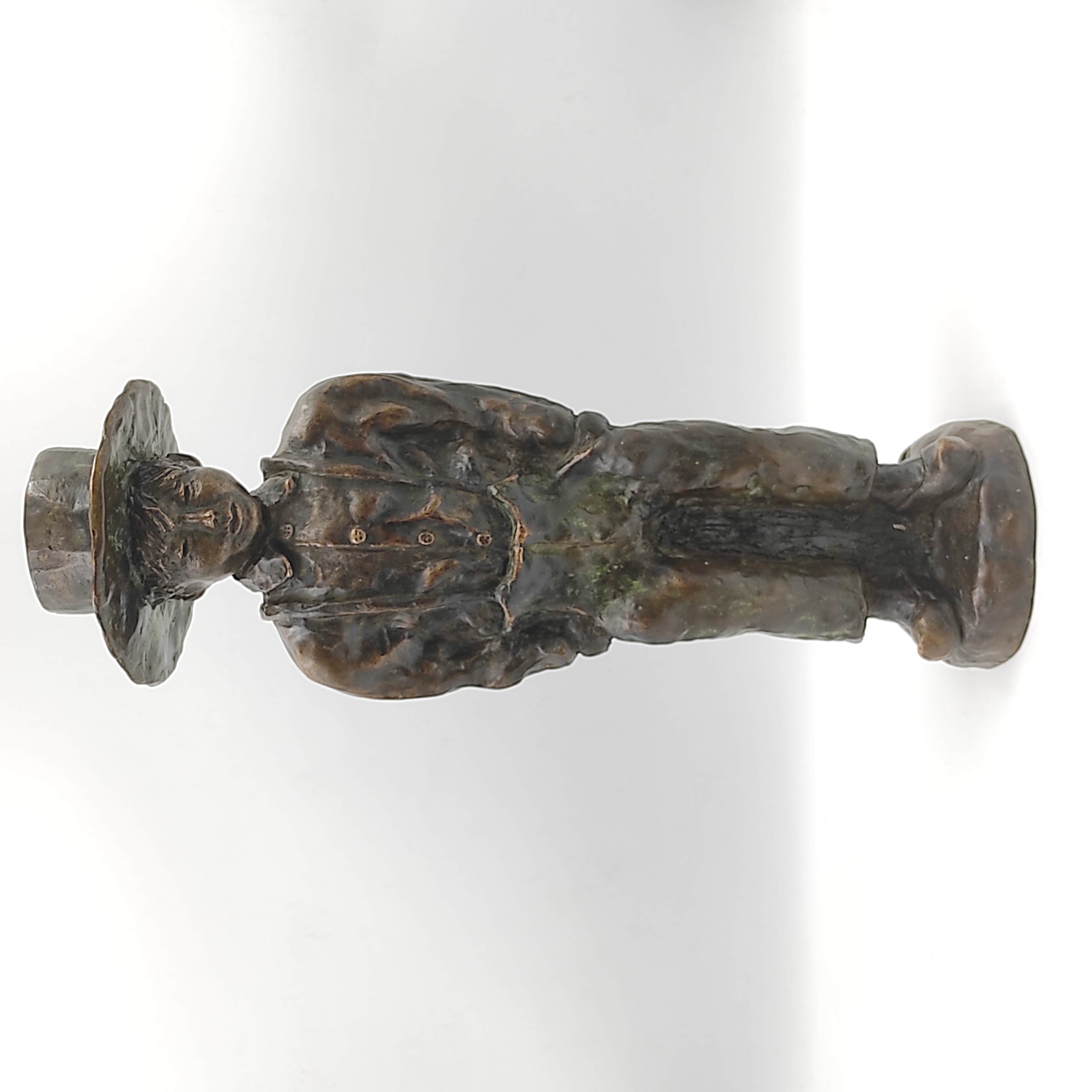 JEAN BERGERO BRONZE LE JEUNE AMISH AUX SABOTS H 39 CM