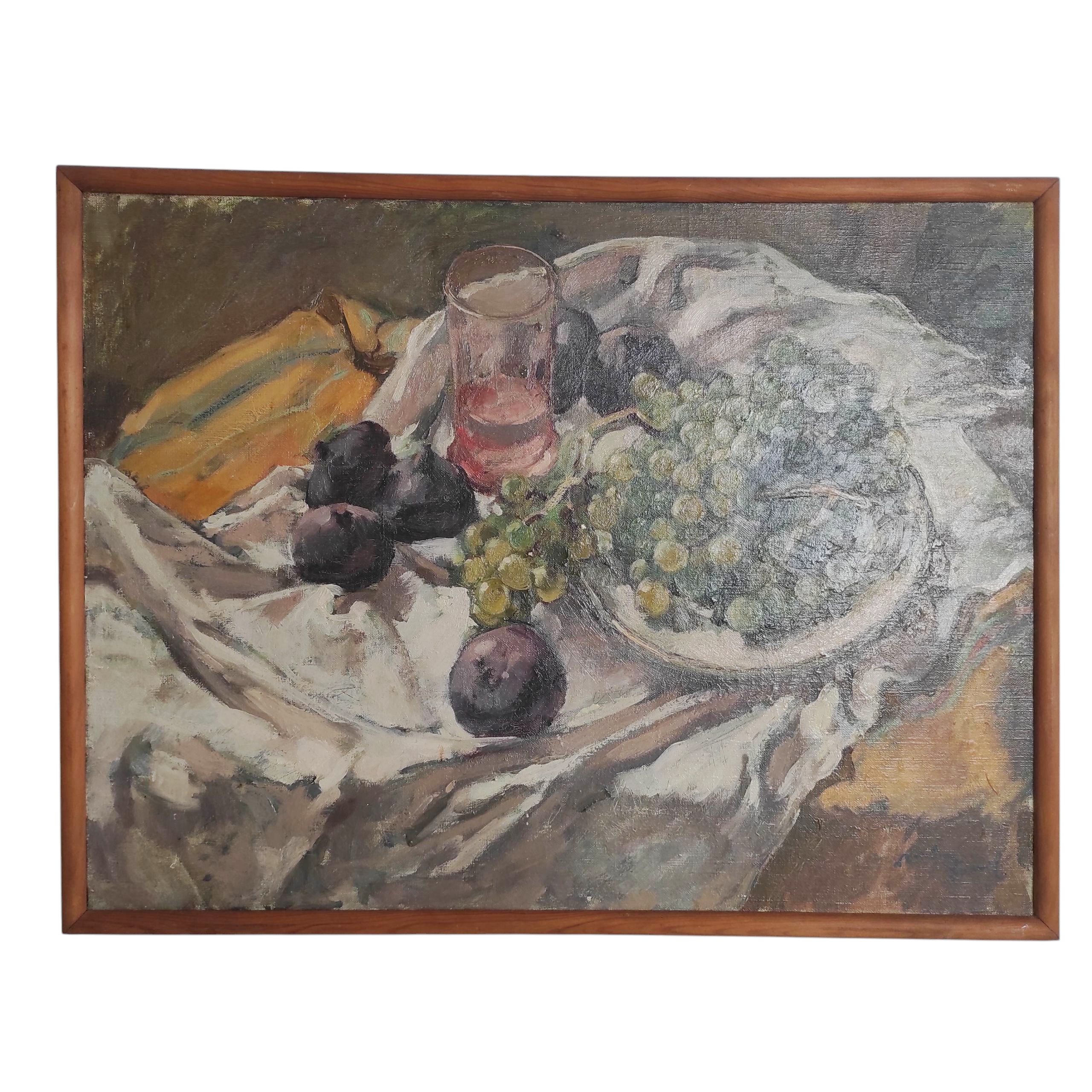 HST NATURE MORTE AUX FIGUES 61 x 46 CM