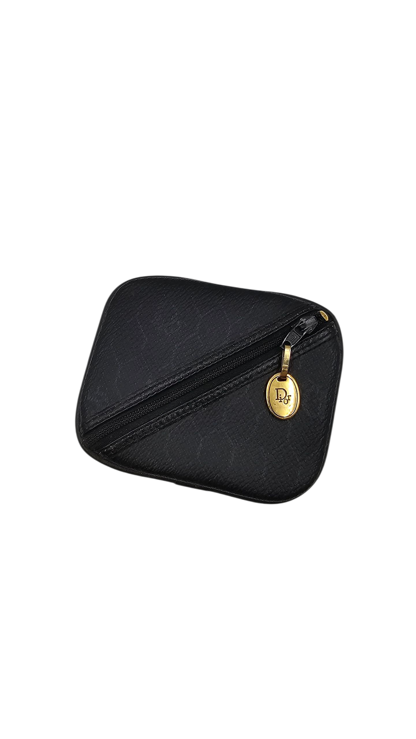 CHRISTIAN DIOR PORTE-MONNAIE EN TOILE MOTIF D ABEILLE