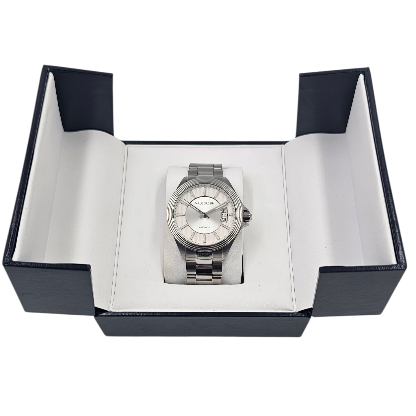 MAUBOUSSIN MONTRE L HEURE DE PAIX (9166801-590) AUTOMATIQUE + ECRIN + C.A.