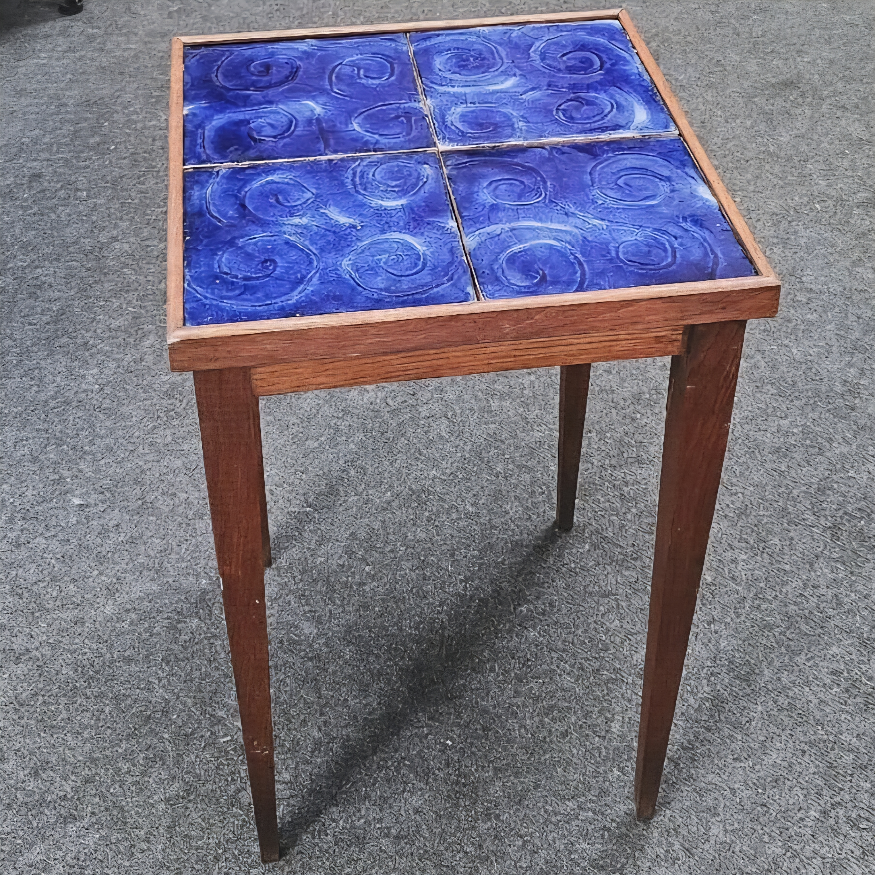 TABLE BASSE CARREE CARREAUX DE CAZAUX H 48 L 32 