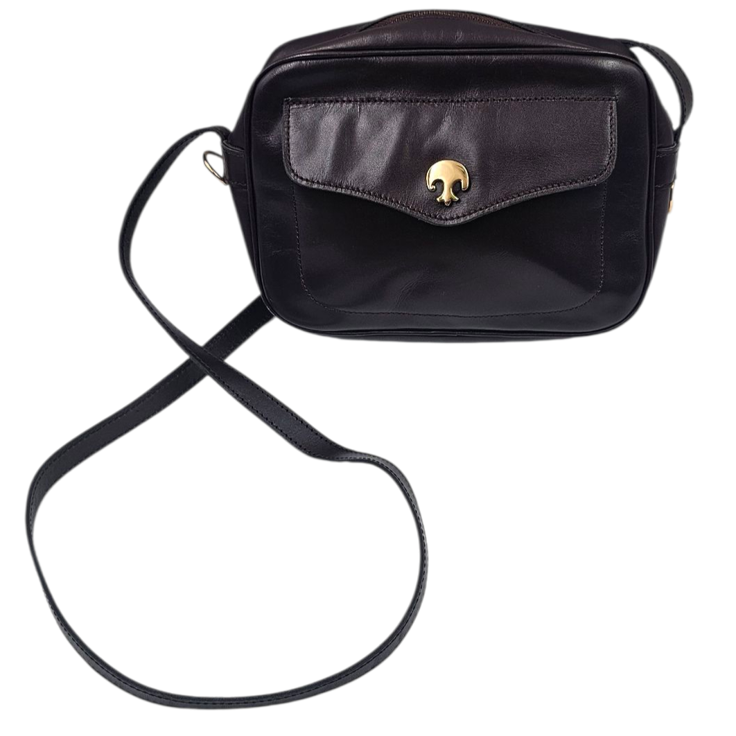 LAFFARGUE FLEUR DE LYS SAC ASKENA EN CUIR MARRON 