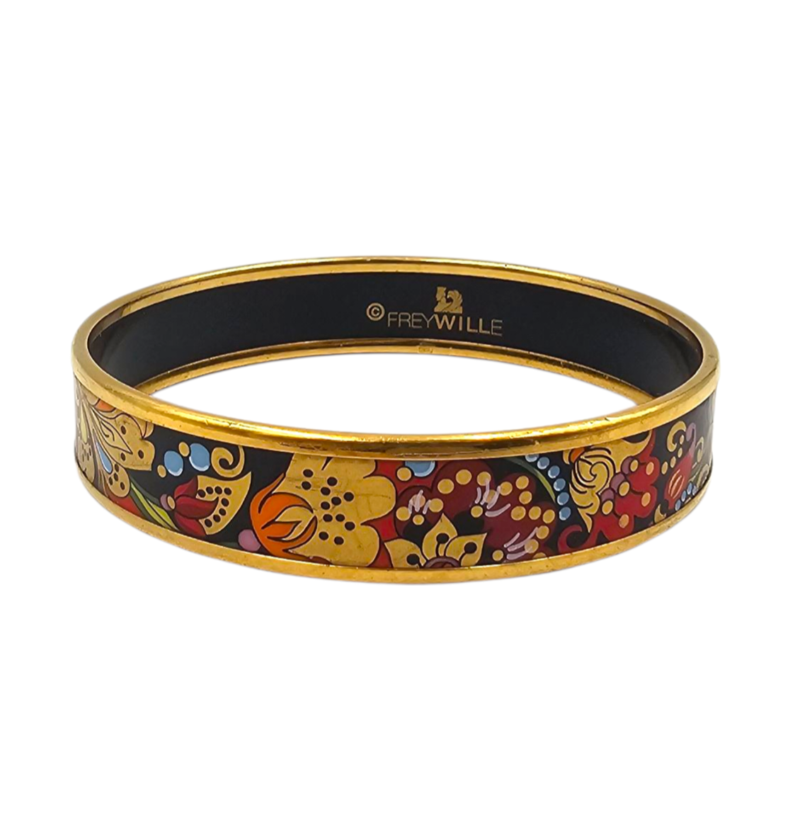 FREY WILE BRACELET EMAILLE DECOR FLORAL COLORE