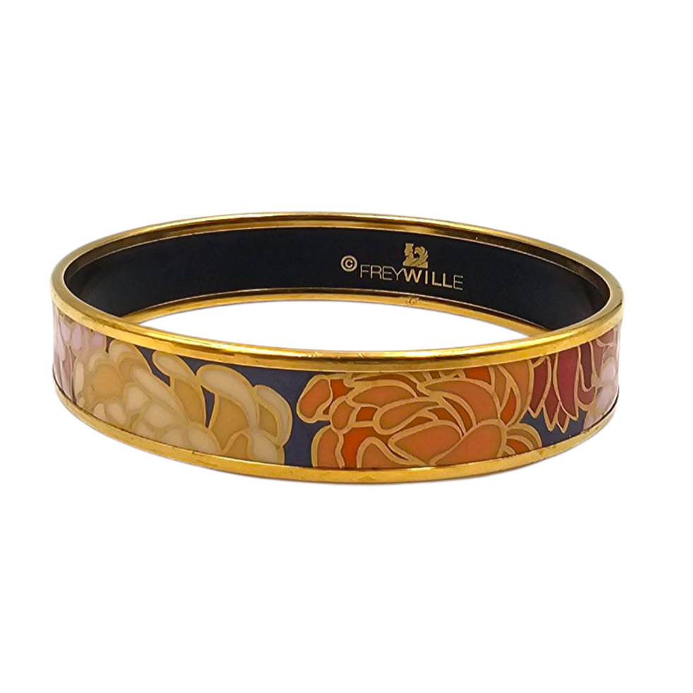 FREY WILE BRACELET EMAILLE DECOR FLORAL PASTEL
