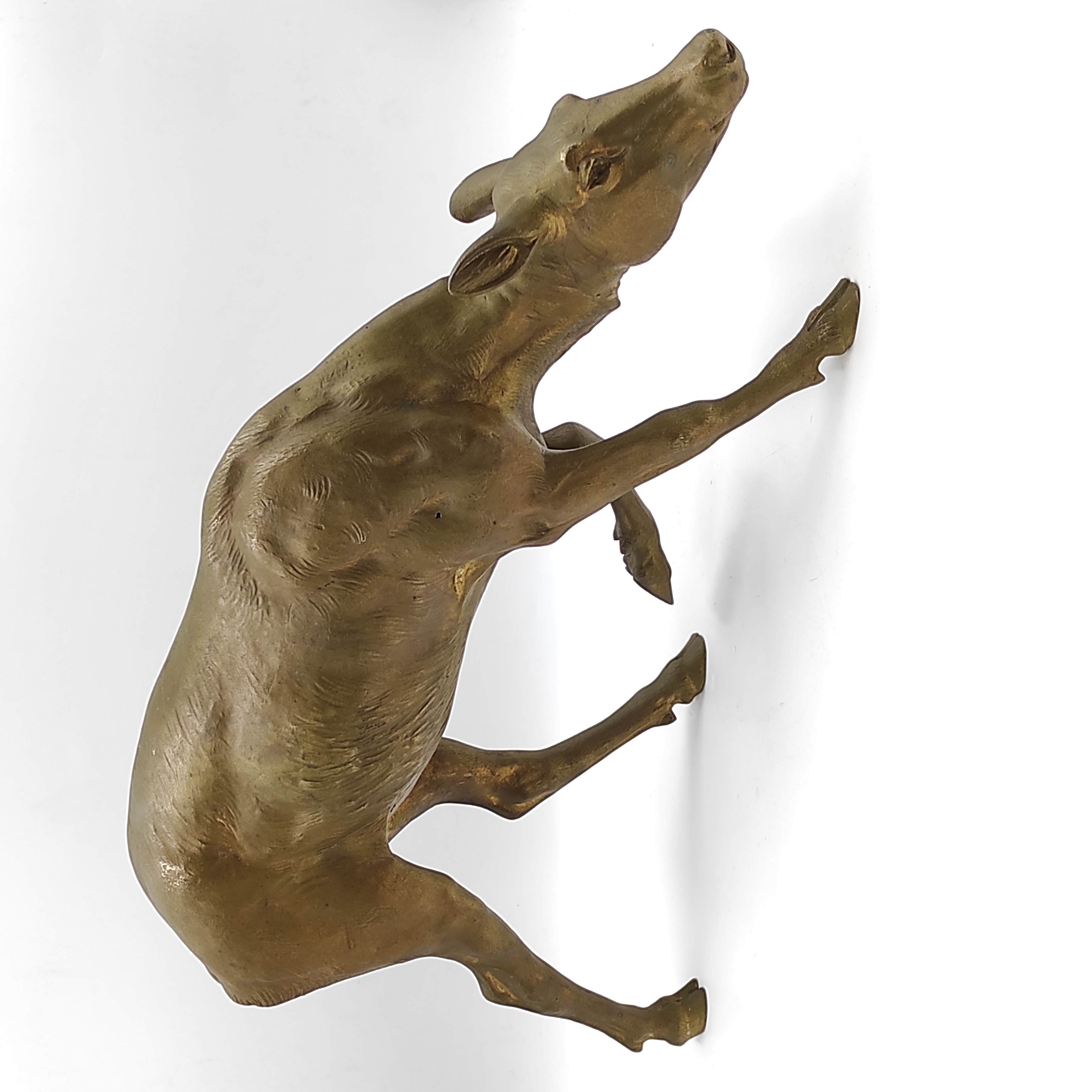 GRAND BRONZE DE BICHE 43 x 24 x 9 CM