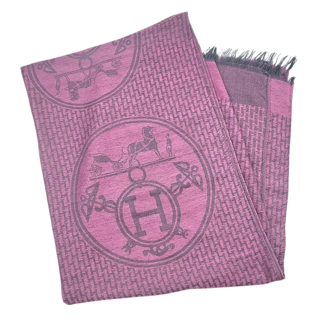 HERMES ECHARPE NEW EX-LIBRIS 85% CACHEMIRE 15% SOIE 180 x 68 CM 