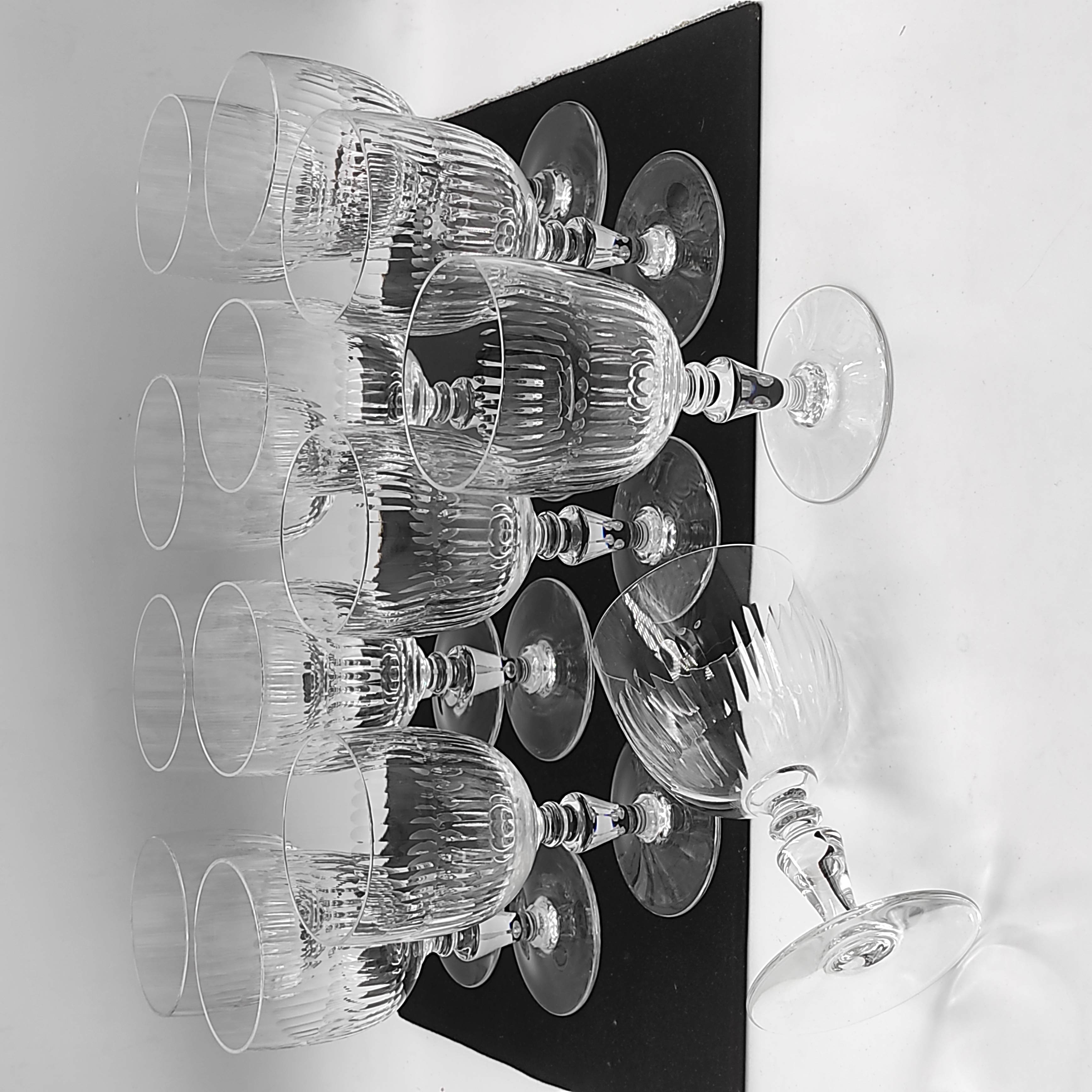 BACCARAT RENAISSANCE 12 VERRES A EAU EN CRISTAL 