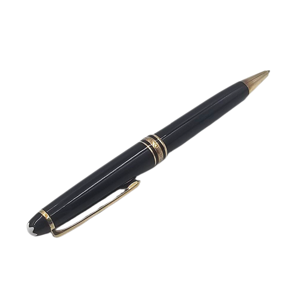 MONTBLANC MEISTERSTUCK STYLO BILLE (GC205306) RESINE NOIRE ET PLAQUE OR
