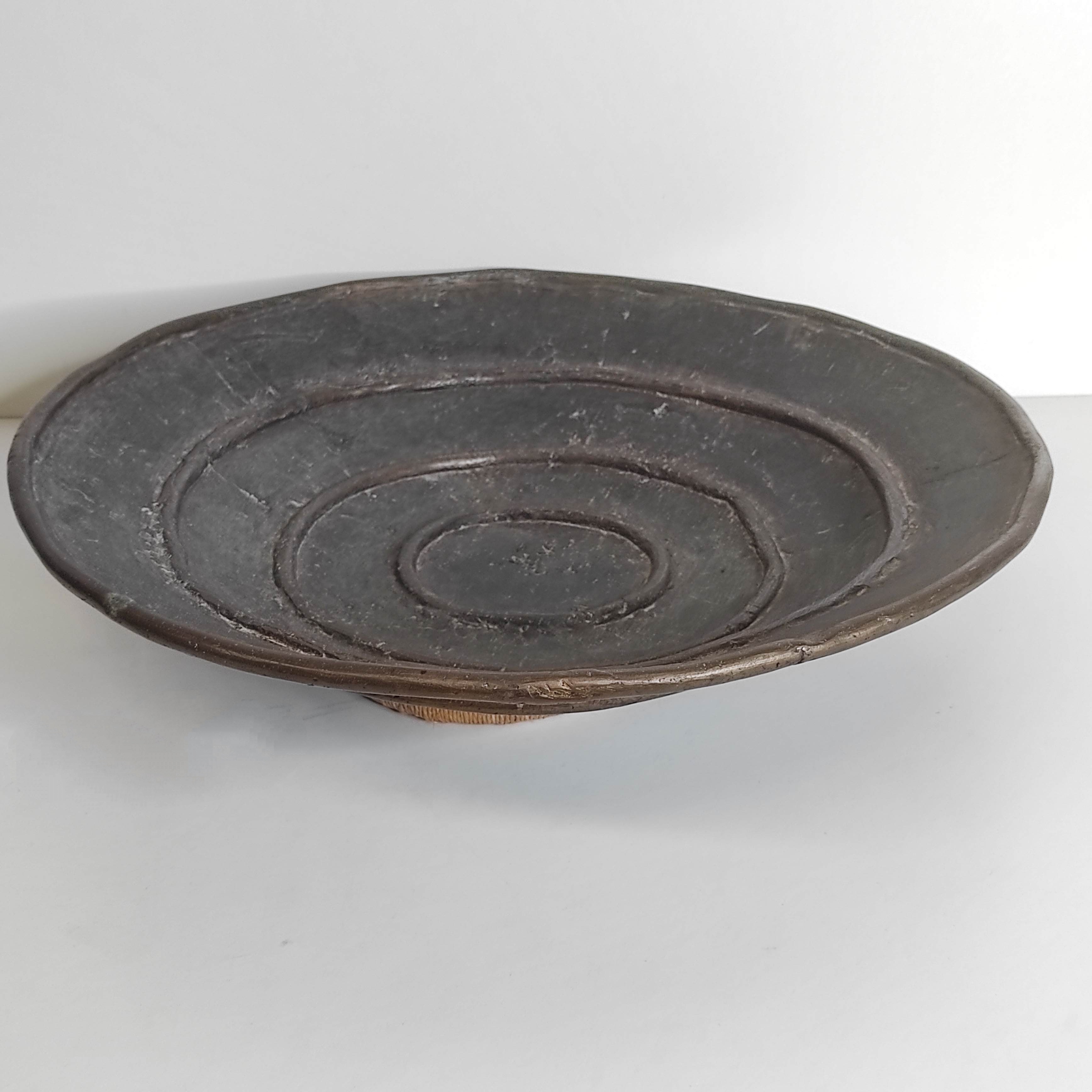 GRANDE COUPE EN BRONZE AFRICAIN DIAM 48 CM