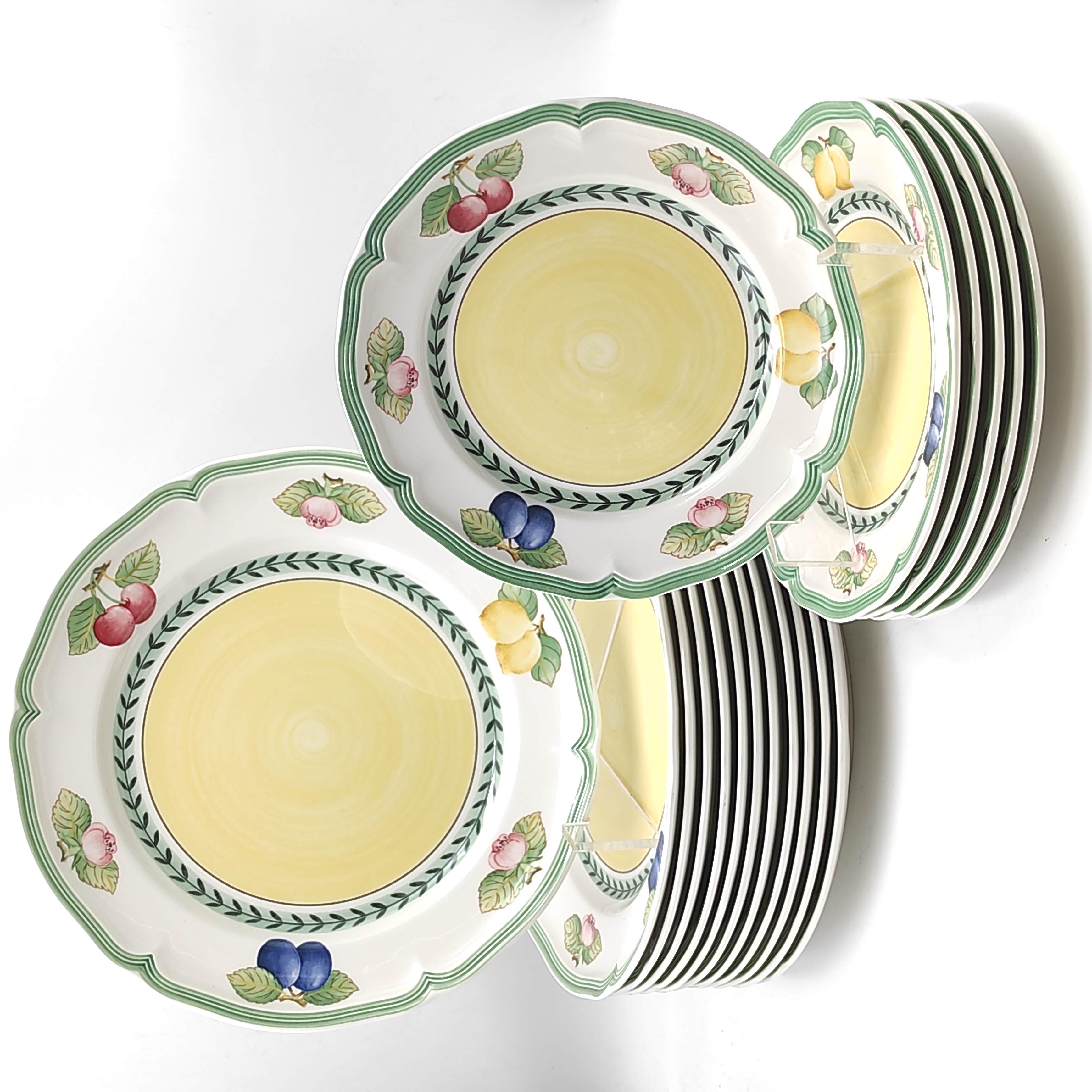 VILLEROY & BOCH FRENCH GARDEN FLEURENCE 6 ASSIETTES A DESSERT + 12 PLATES 