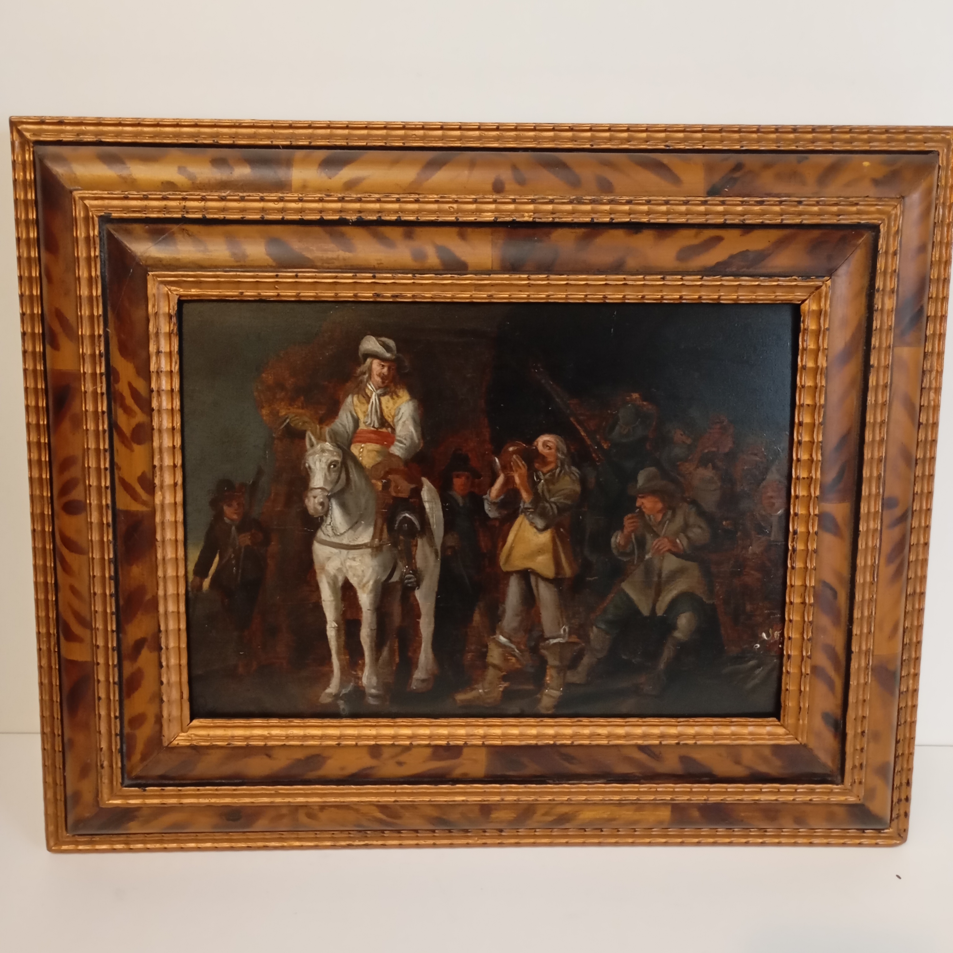HSP ECOLE HOLLANDAISE LE CAVALIER BLANC  34 x 24 CM HC
