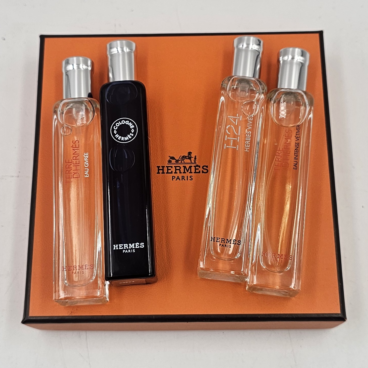 HERMES COFRET 4 VAPORISATEURS  NOMADES EAU DE TOILETTE + POCHON BOITE