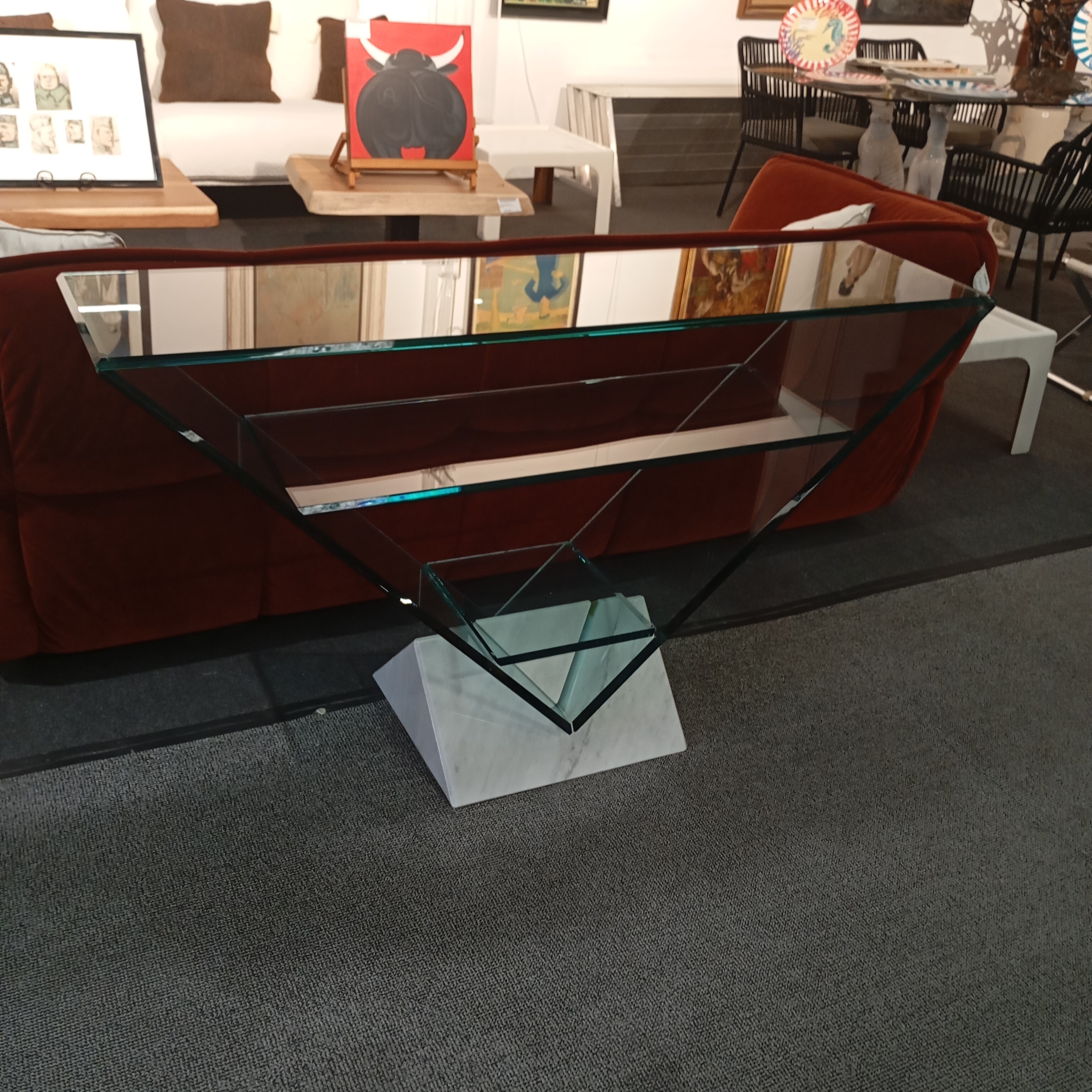 CONSOLE VICTOIRE DE MAURICE BARILONE POUR ROCHE BOBOIS