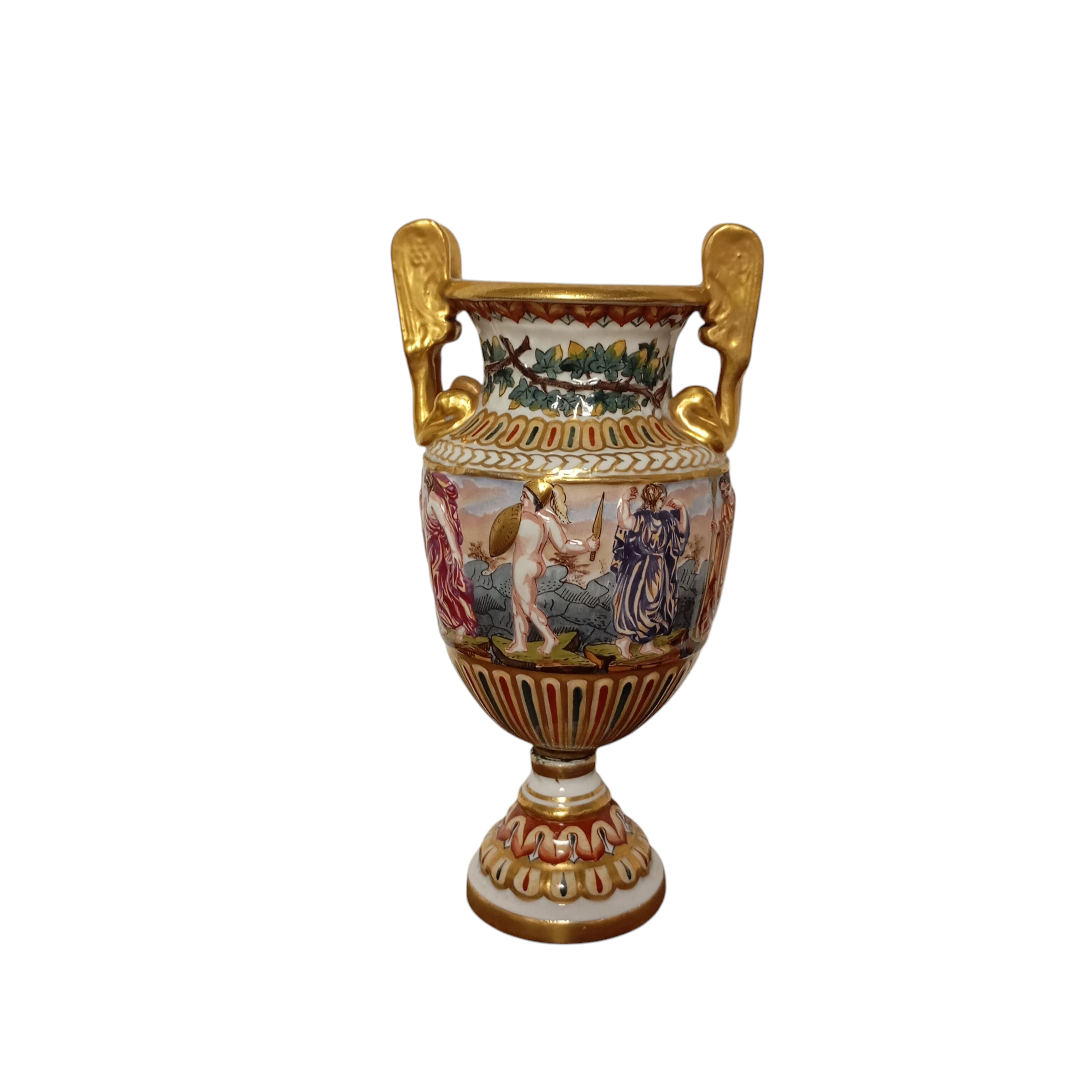 VASE CAPO DI MONTE H 20 DIAM 7.5 CM 