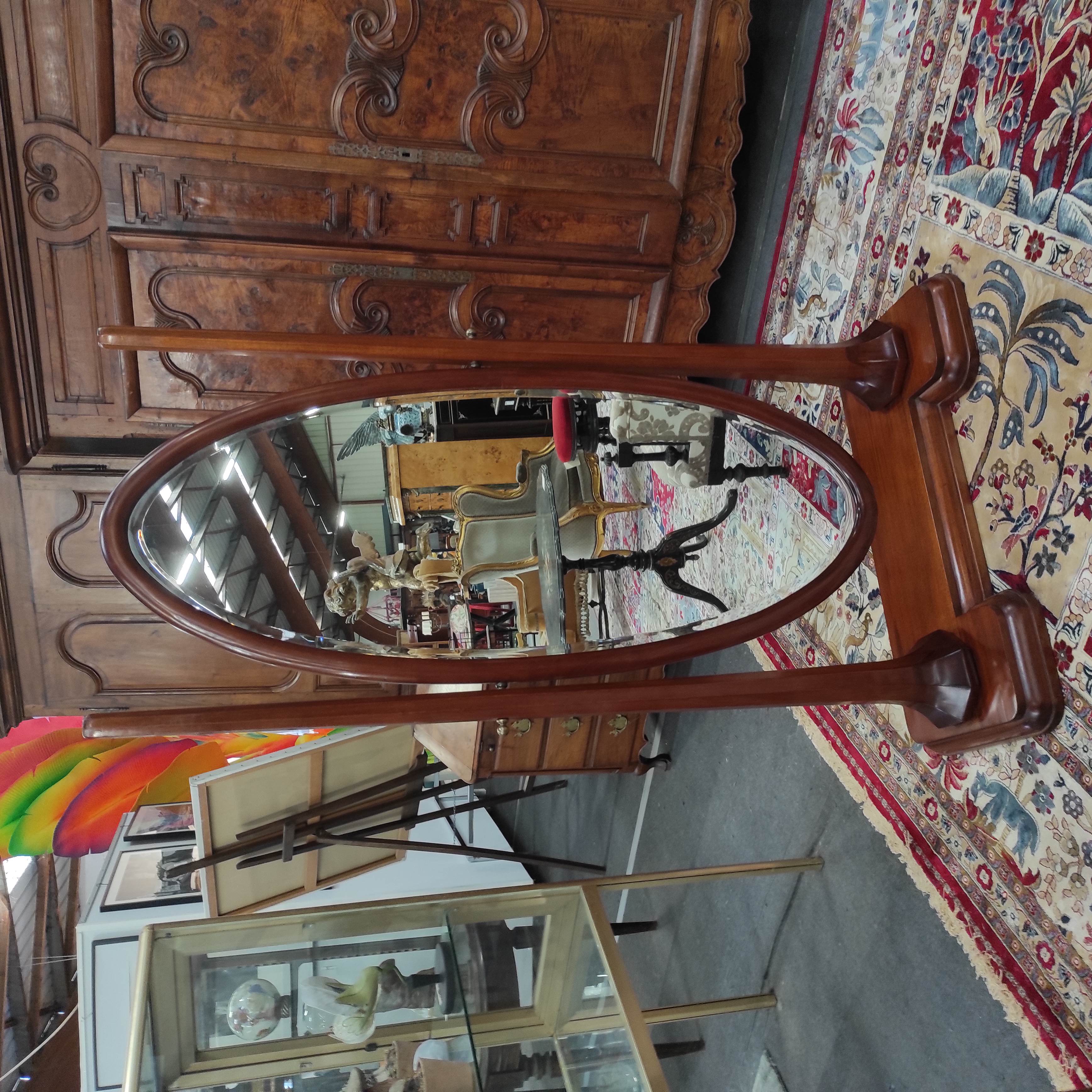 PSYCHE ART DECO 100/177/43 CM EN ACAJOU