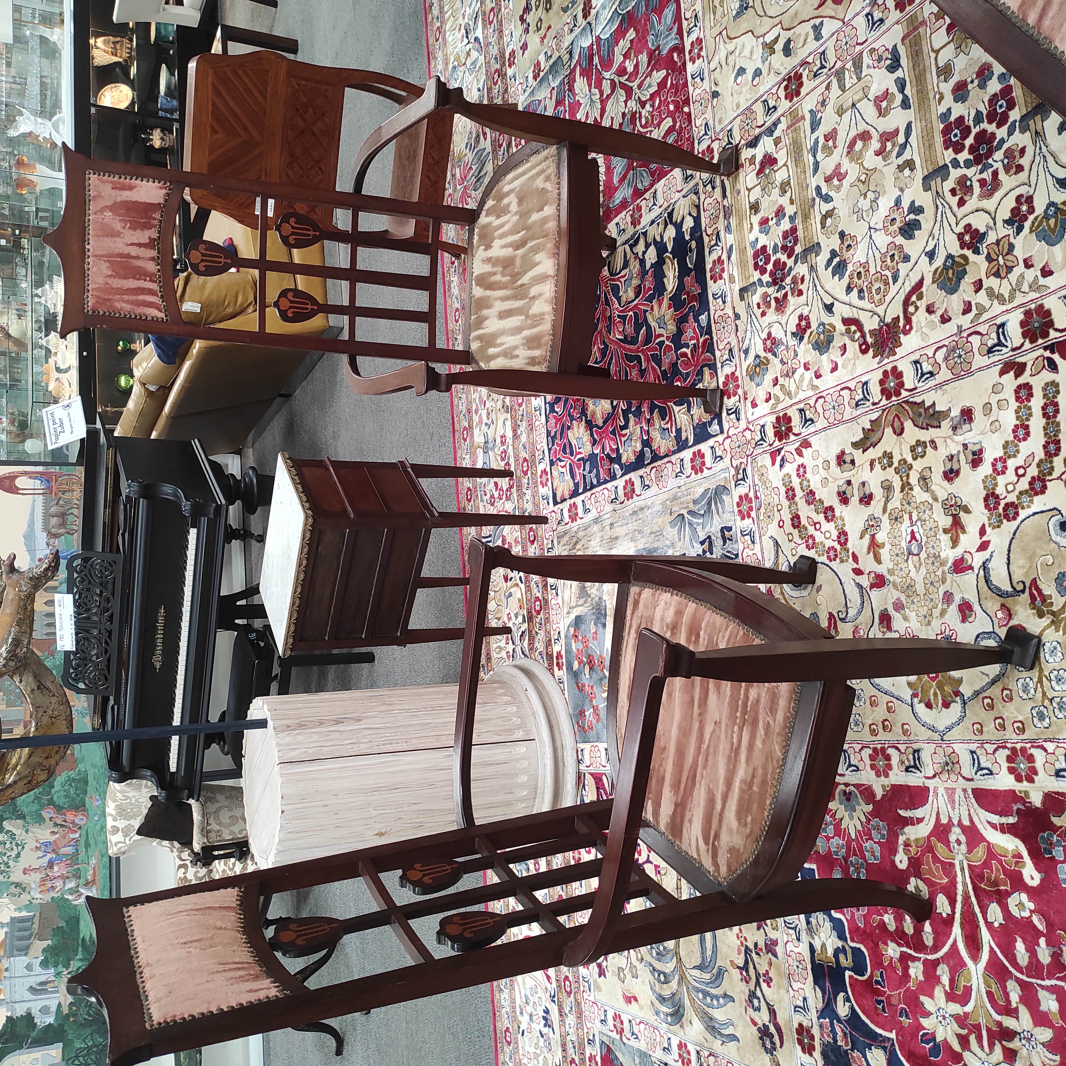 ARTS & CRAFT GEORGE MONTAGUE ELLWOOD PAIRE DE FAUTEUILS 58/134/50 CM