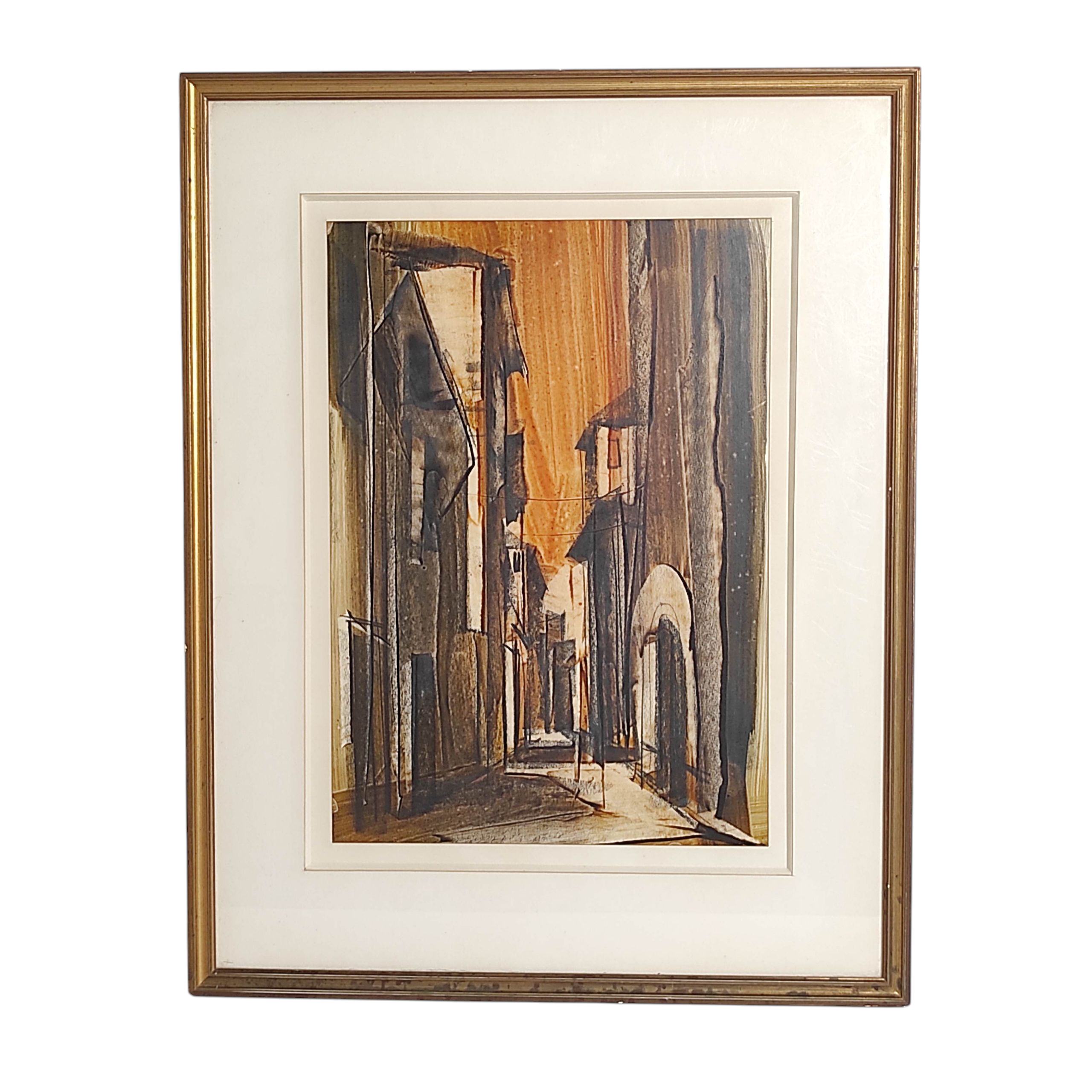 LAVIS VUE DE RUELLE 72 x 56 CM