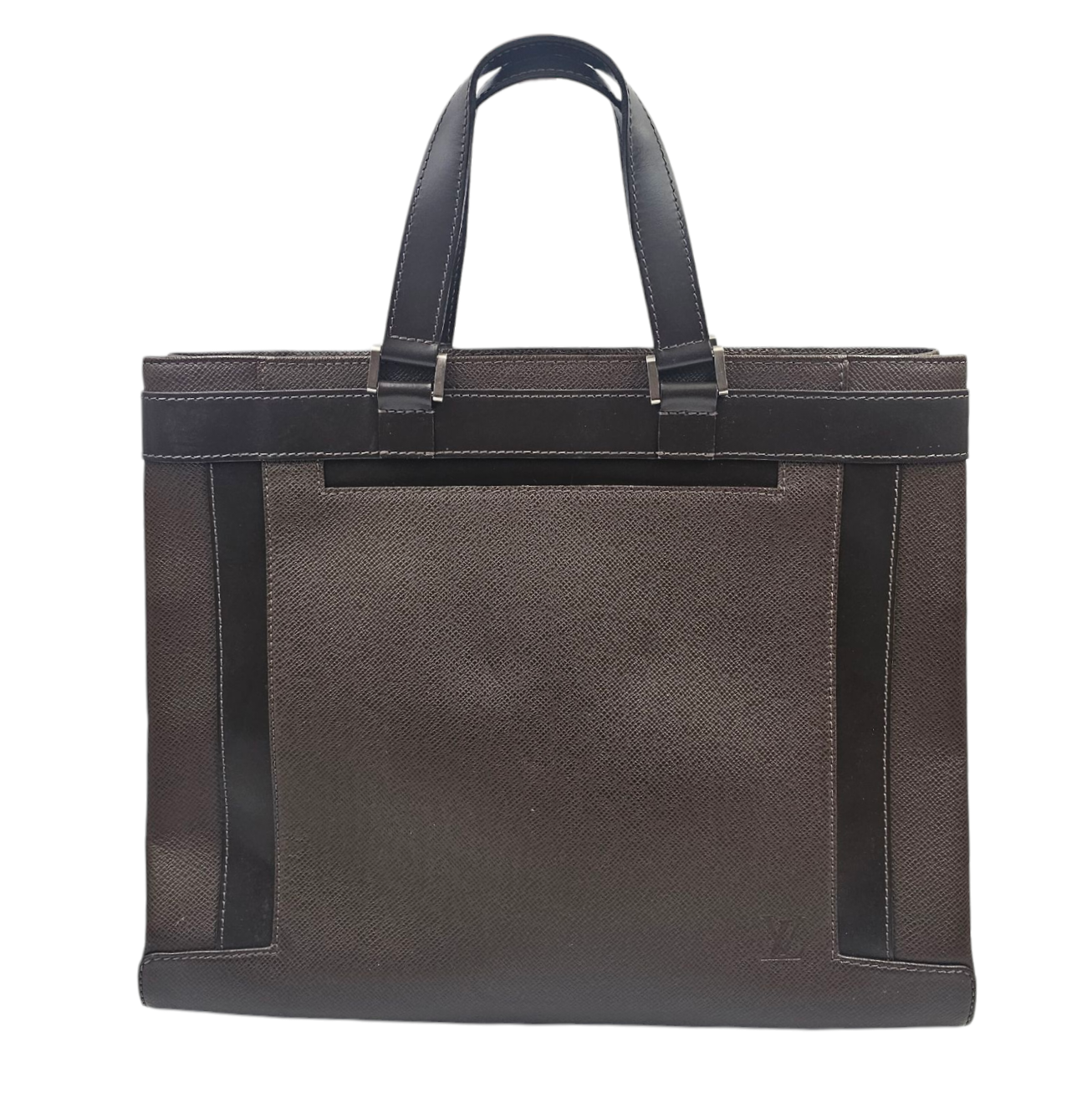 LOUIS VUITTON SAC KAZBEK EN CUIR TAIGA MARRON (TH0025) + DUST BAG