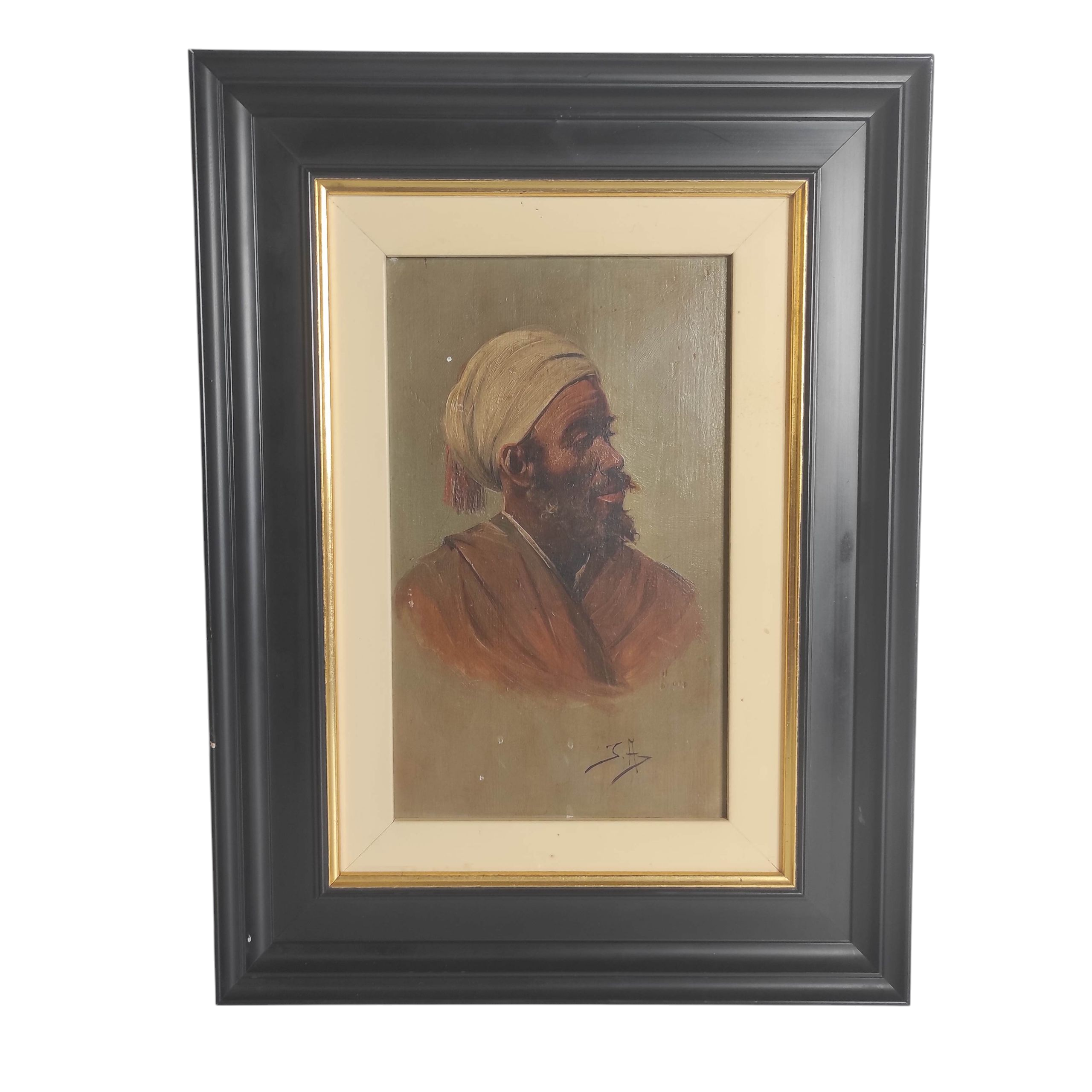 HSP ORIENTALISTE HOMME DU DESERT 30 x 40 CM