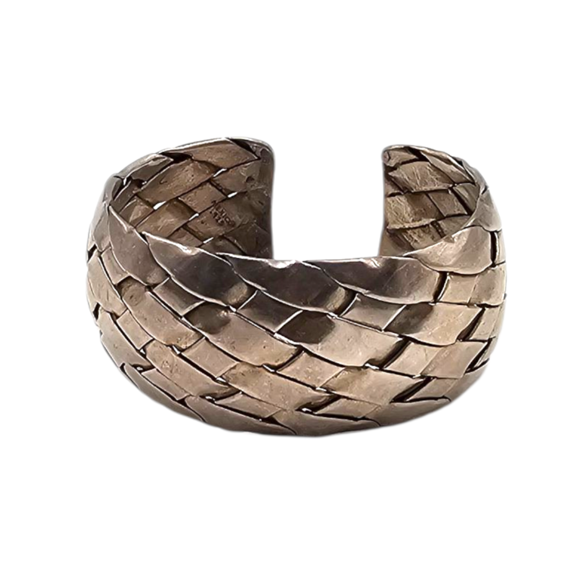TAXCO BRACELET MANCHETTE EN ARGENT (MEXICO 925) TRESSE 63.50 GR