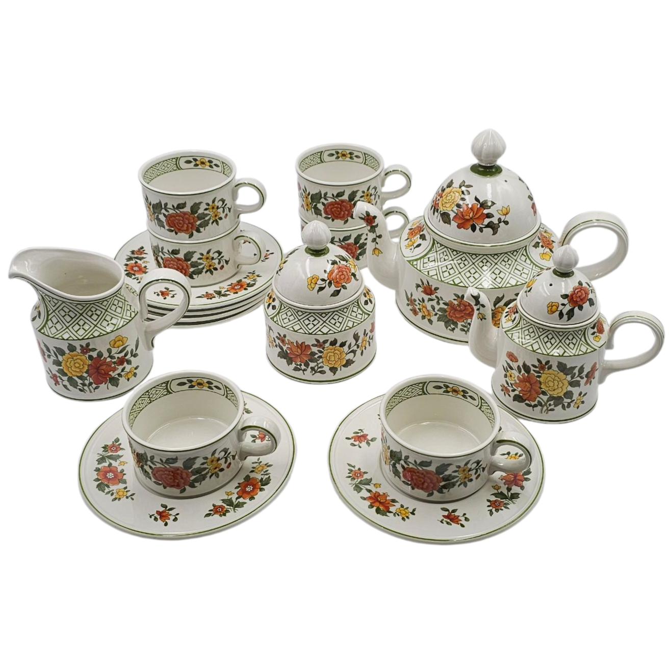 VILLEROY ET BOCH SUMMERDAY SERVICE A THE 6 PERSONNES 16 PIECES 