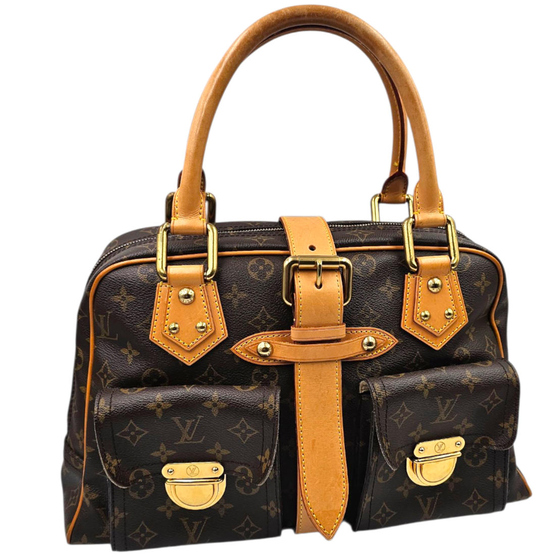 LOUIS VUITTON SAC MANHATTAN EN TOILE MONOGRAM (BAOO75) CIRCA 2005 + DUST BAG