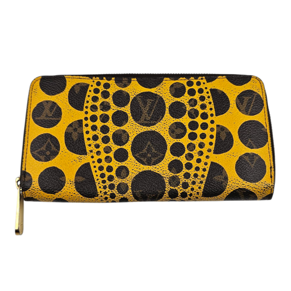 LOUIS VUITTON X YAYOI KUSAMA ZIPPY WALLET 8CC EDITION LIMITEE (CA2152) + POCHON