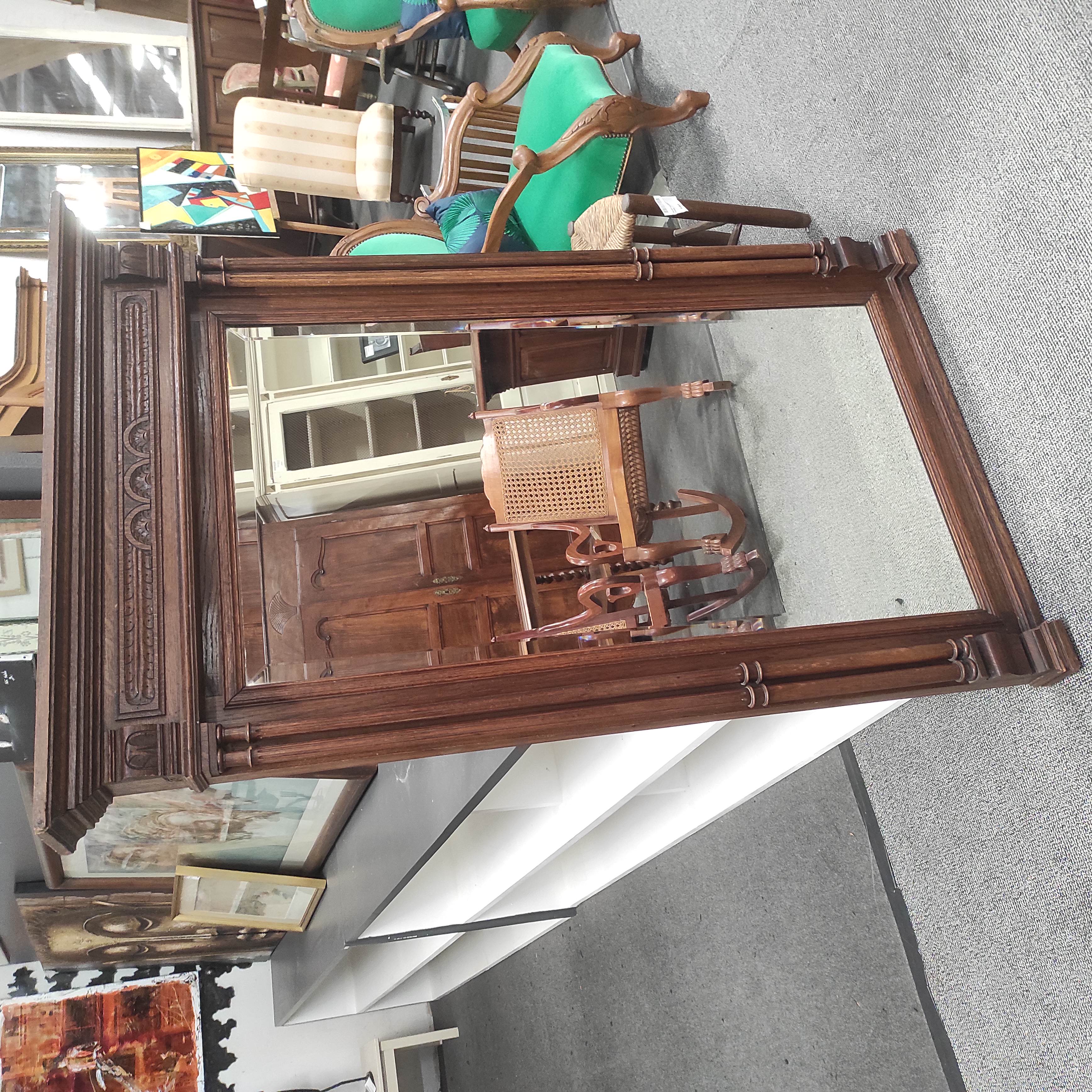 TRUMEAU A COLONNES CANNELEES 103/154 CM