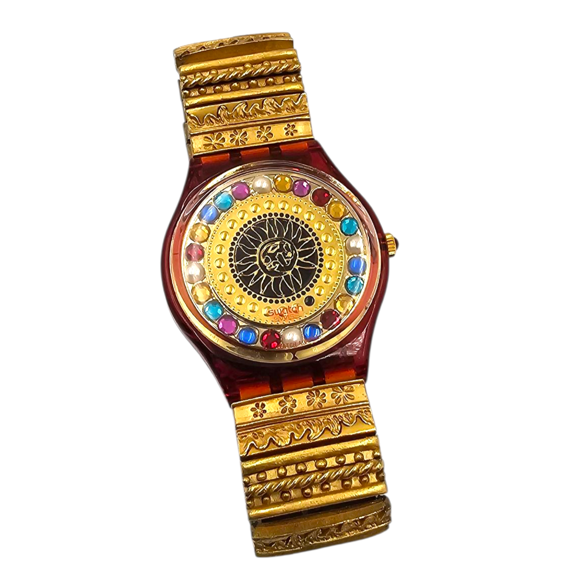 SWATCH MONTRE COLL. CHRISTIAN LACROIX NOEL 1994 (12319/22222) PILE A CHANGER