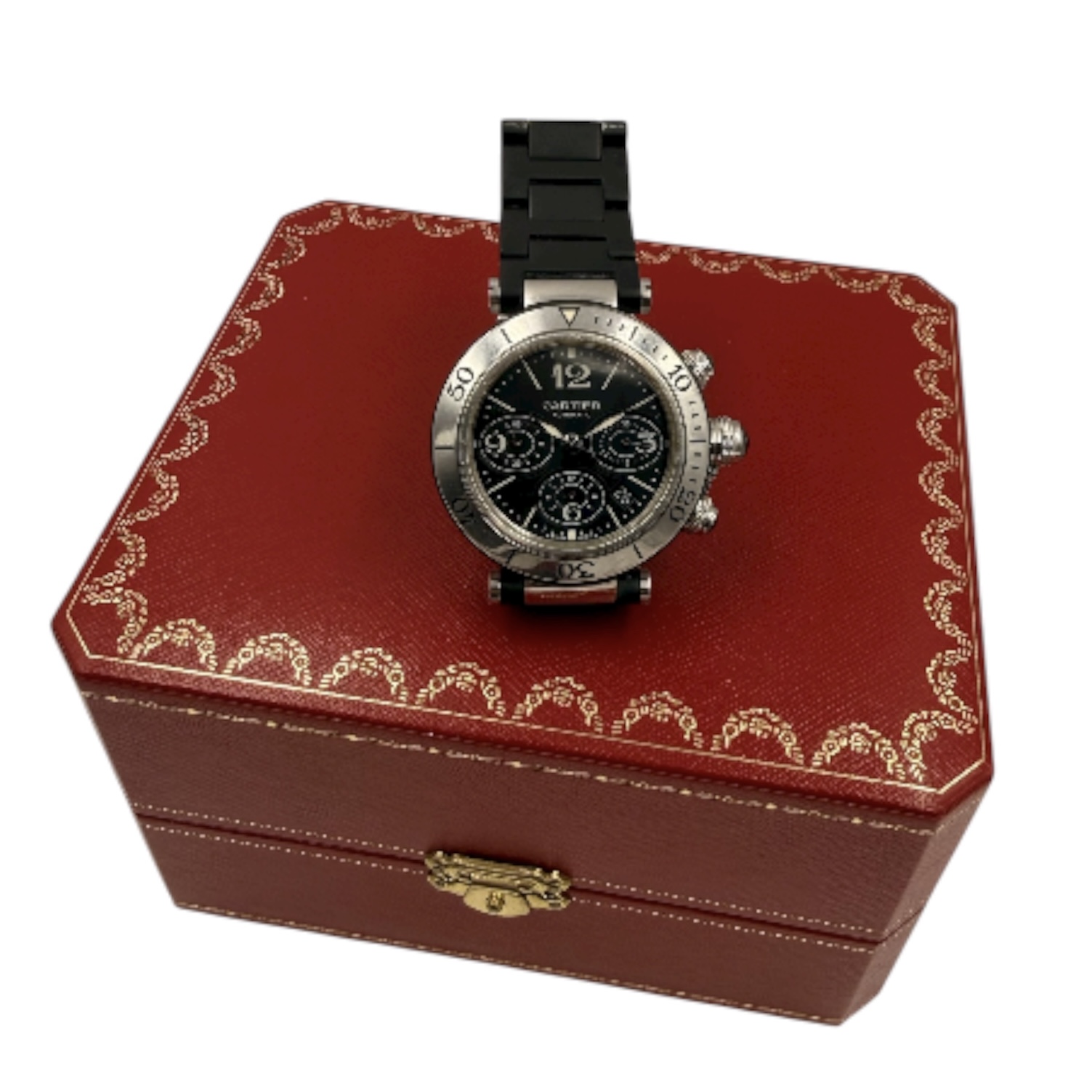 CARTIER MONTRE PASHA SEATIMER (560112MX) AUTOMATIQUE CIRCA 2009 + CA + ECRIN