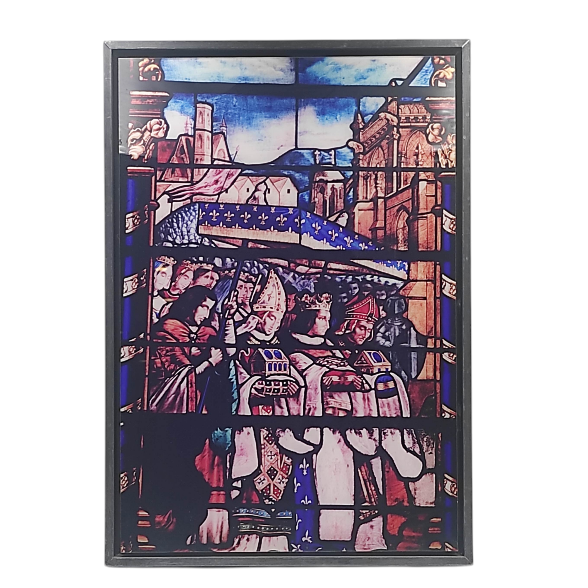 HERVE SAINT-HELIER PHOTOGRAPHIE COULEUR LE VITRAIL 34/50 CM 