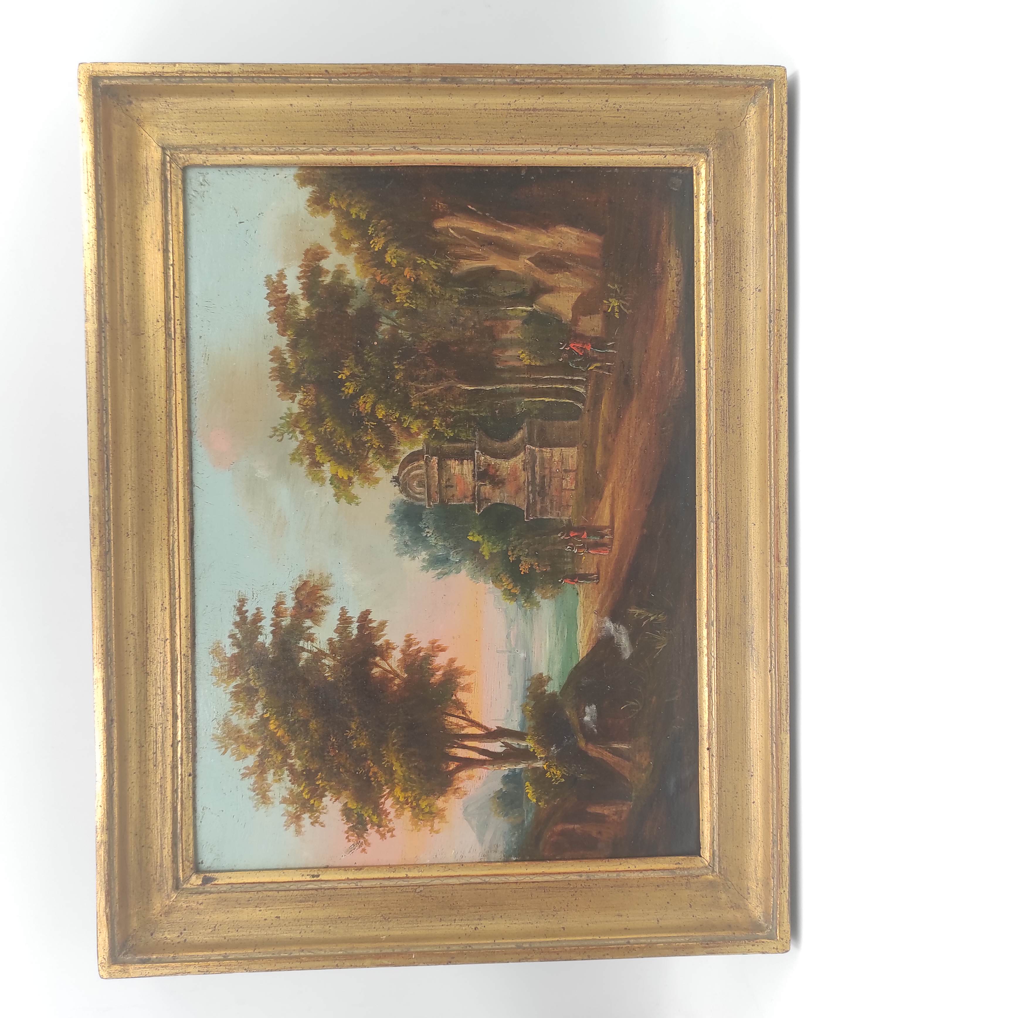 HSP SCENE DE VIE DEBUT XIX EME 32 x 24 CM