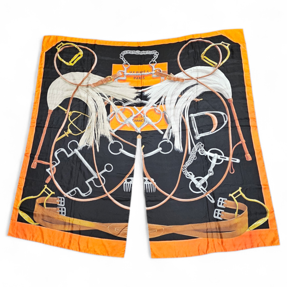 HERMES PONCHO PROJETS CARRES DE H. D ORIGNY EN SOIE 1ERE ED. 2007 + BOITE