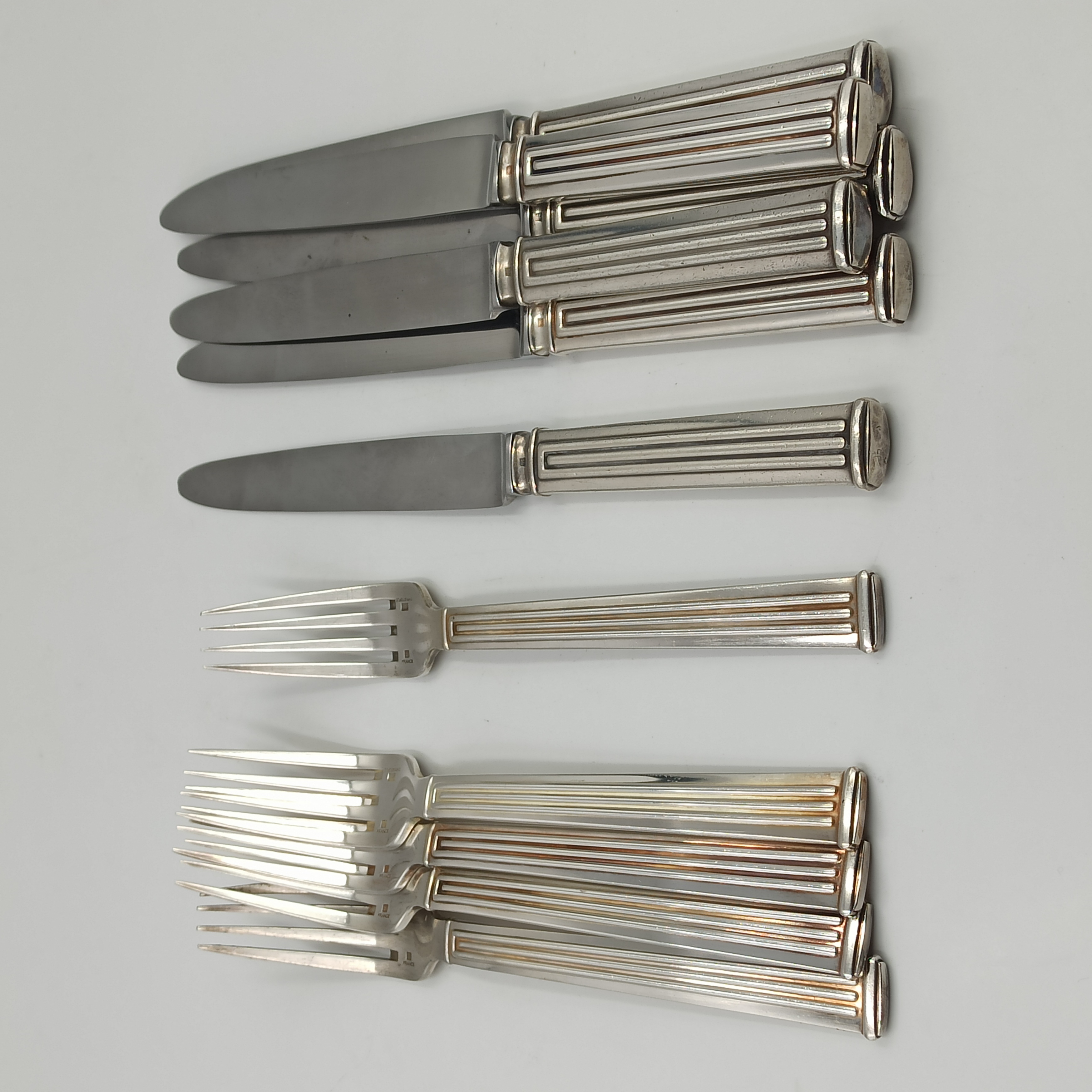 CHRISTOFLE ARIA 5 COUVERTS DE TABLE (11 PIECES) EN METAL ARGENTE