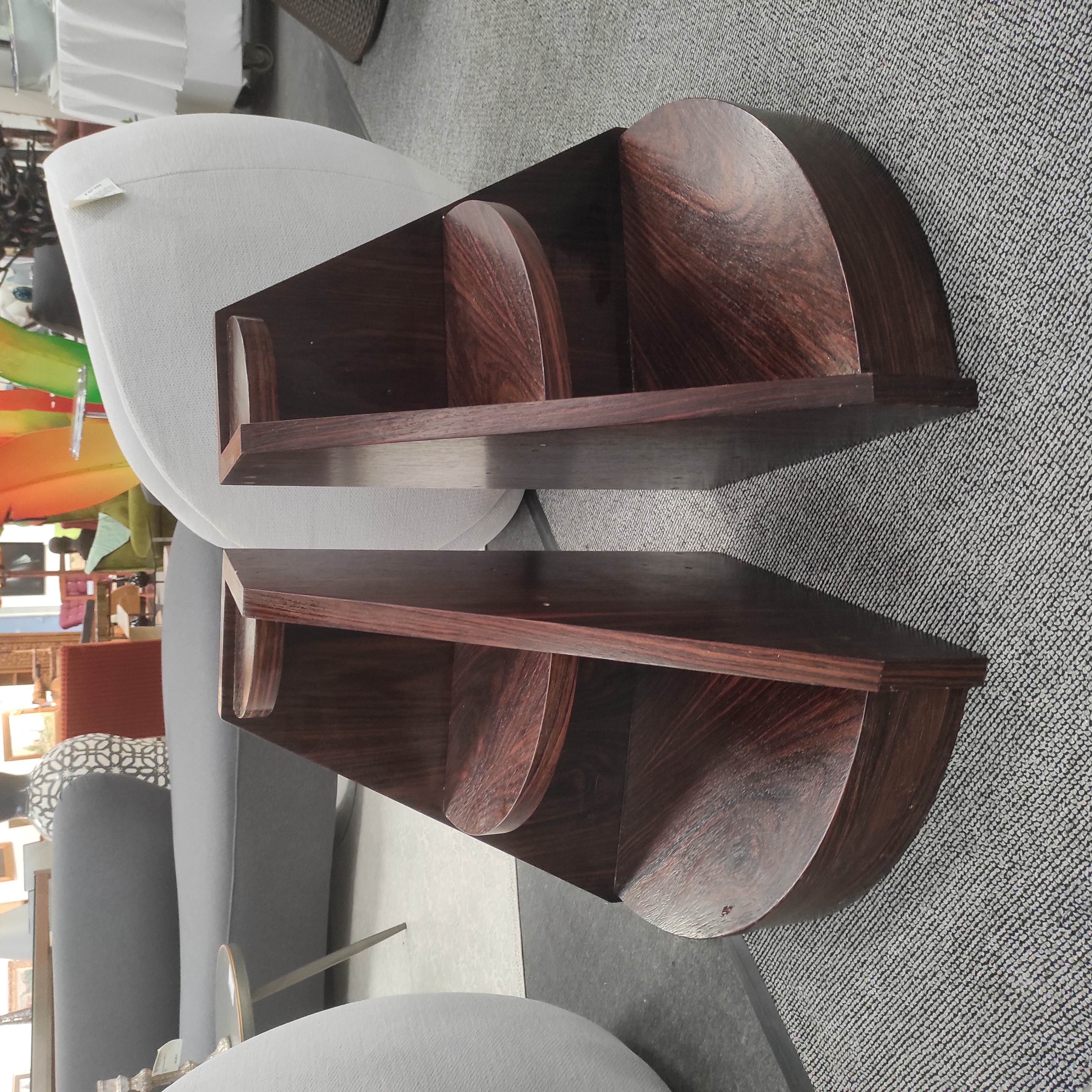 DESMARCHELIER PAIRE ENCOIGNURES EN WENGE