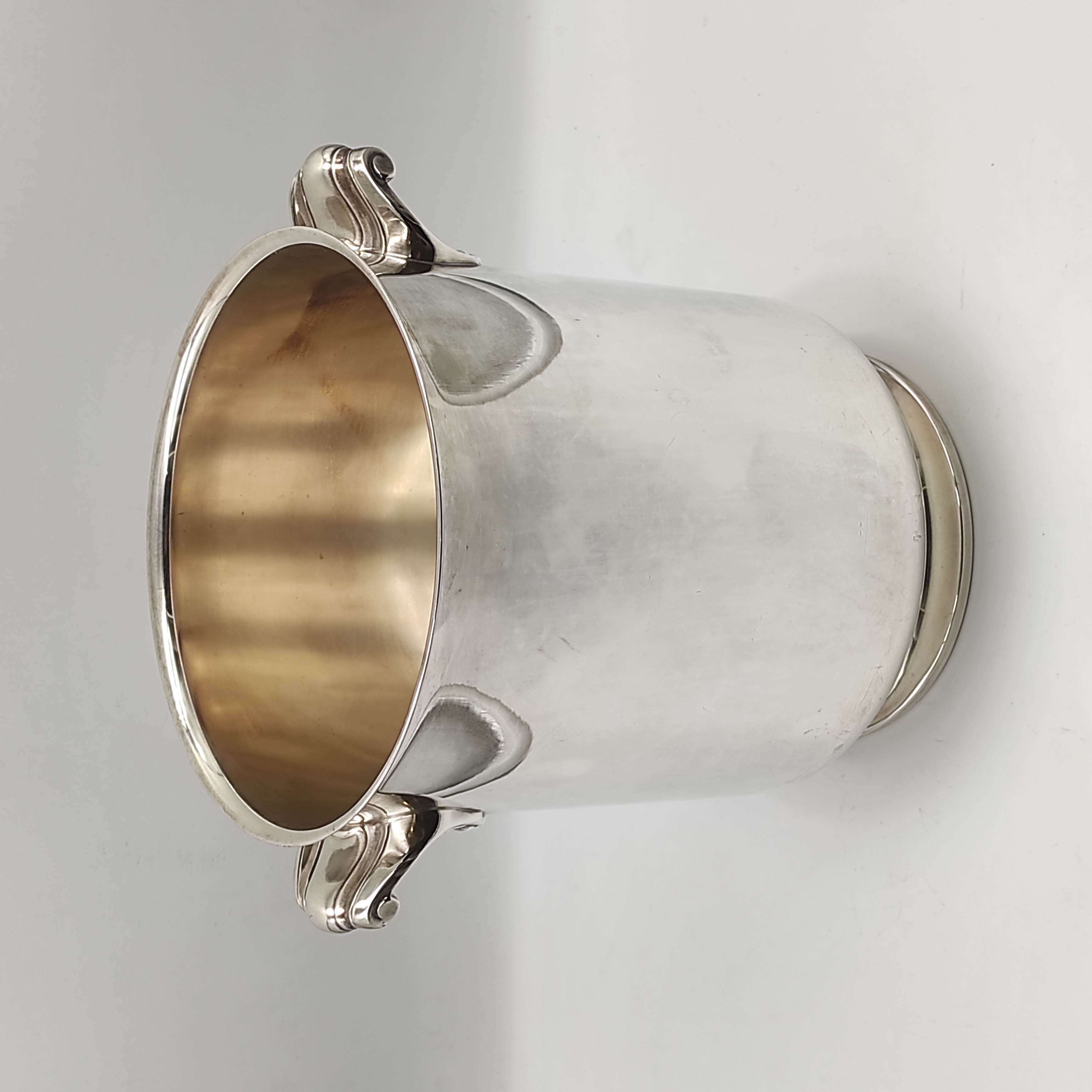 CHRISTOFLE ORMESSON SEAU A CHAMPAGNE EN METAL ARGENTE